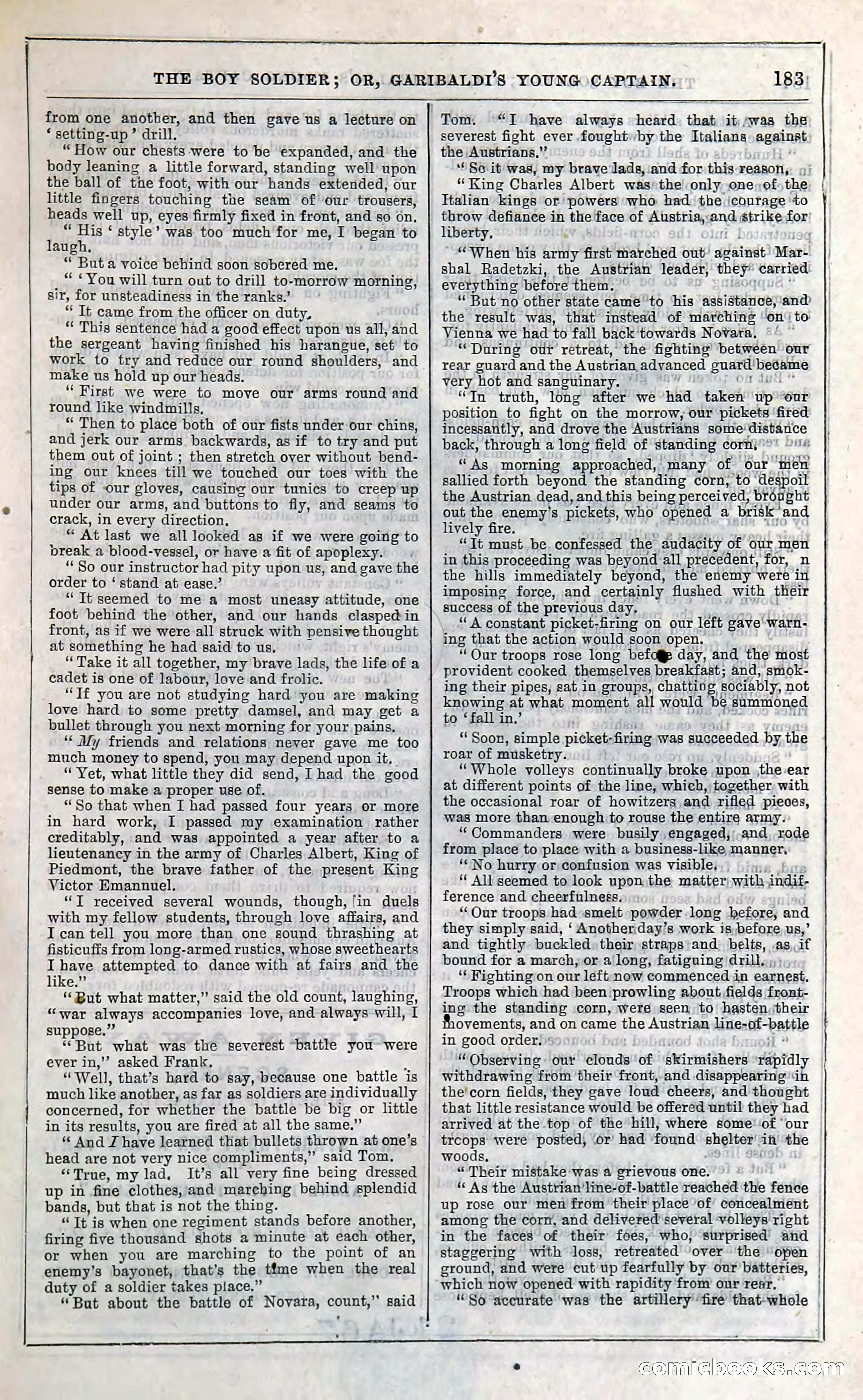 The Boy Soldier; Or, Garibaldi's Young Captain — page 189 of 390