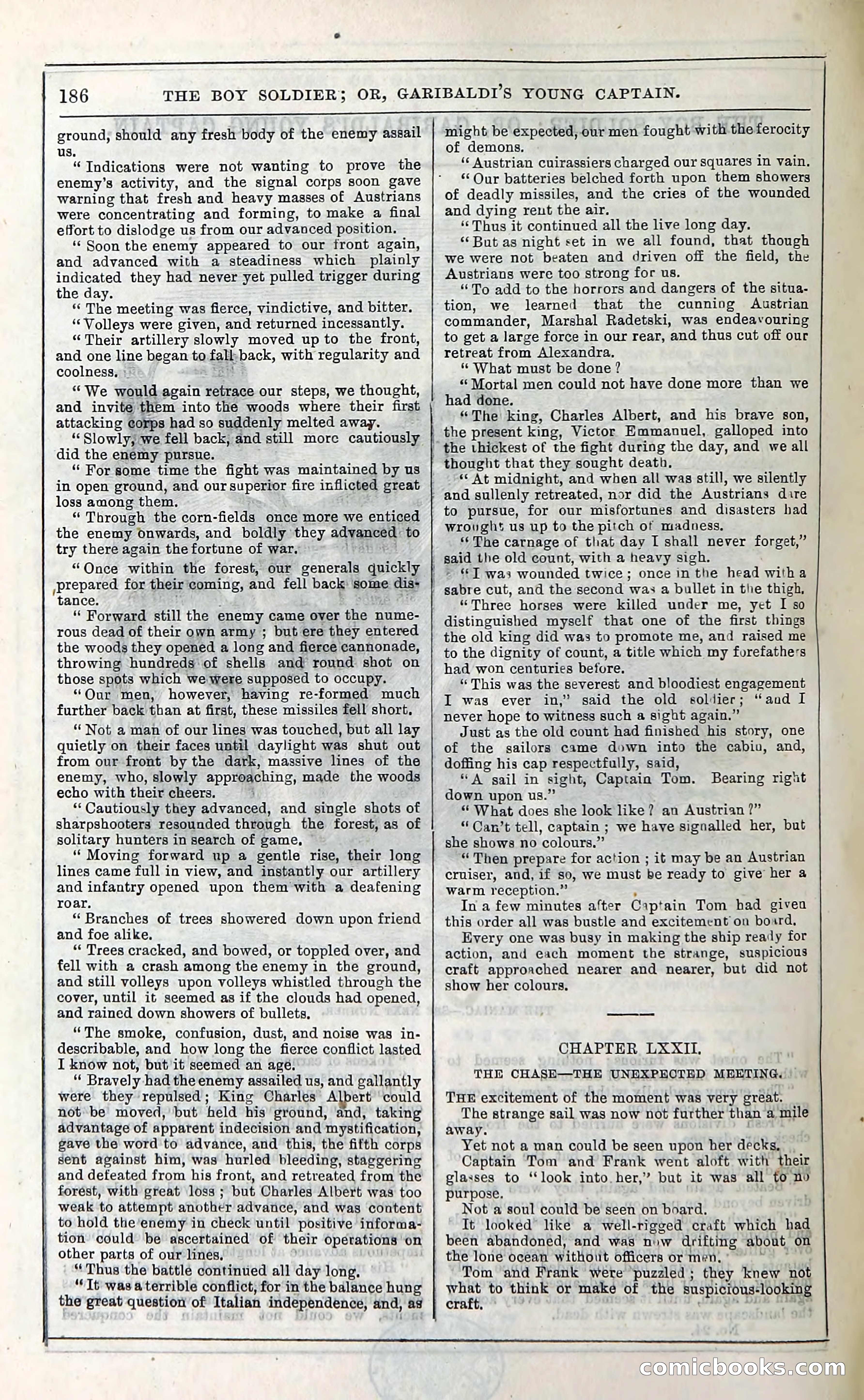 The Boy Soldier; Or, Garibaldi's Young Captain — page 192 of 390