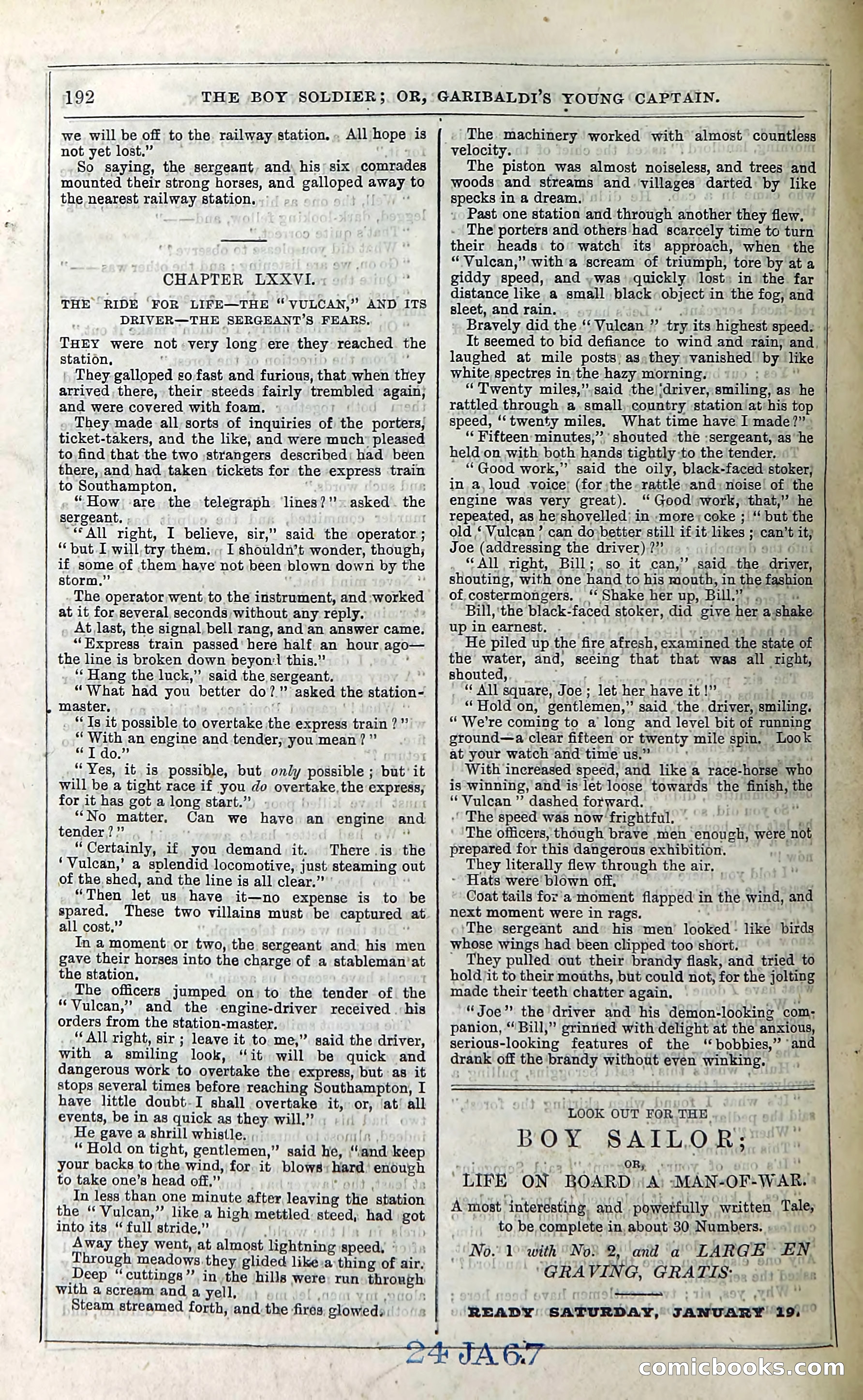 The Boy Soldier; Or, Garibaldi's Young Captain — page 198 of 390