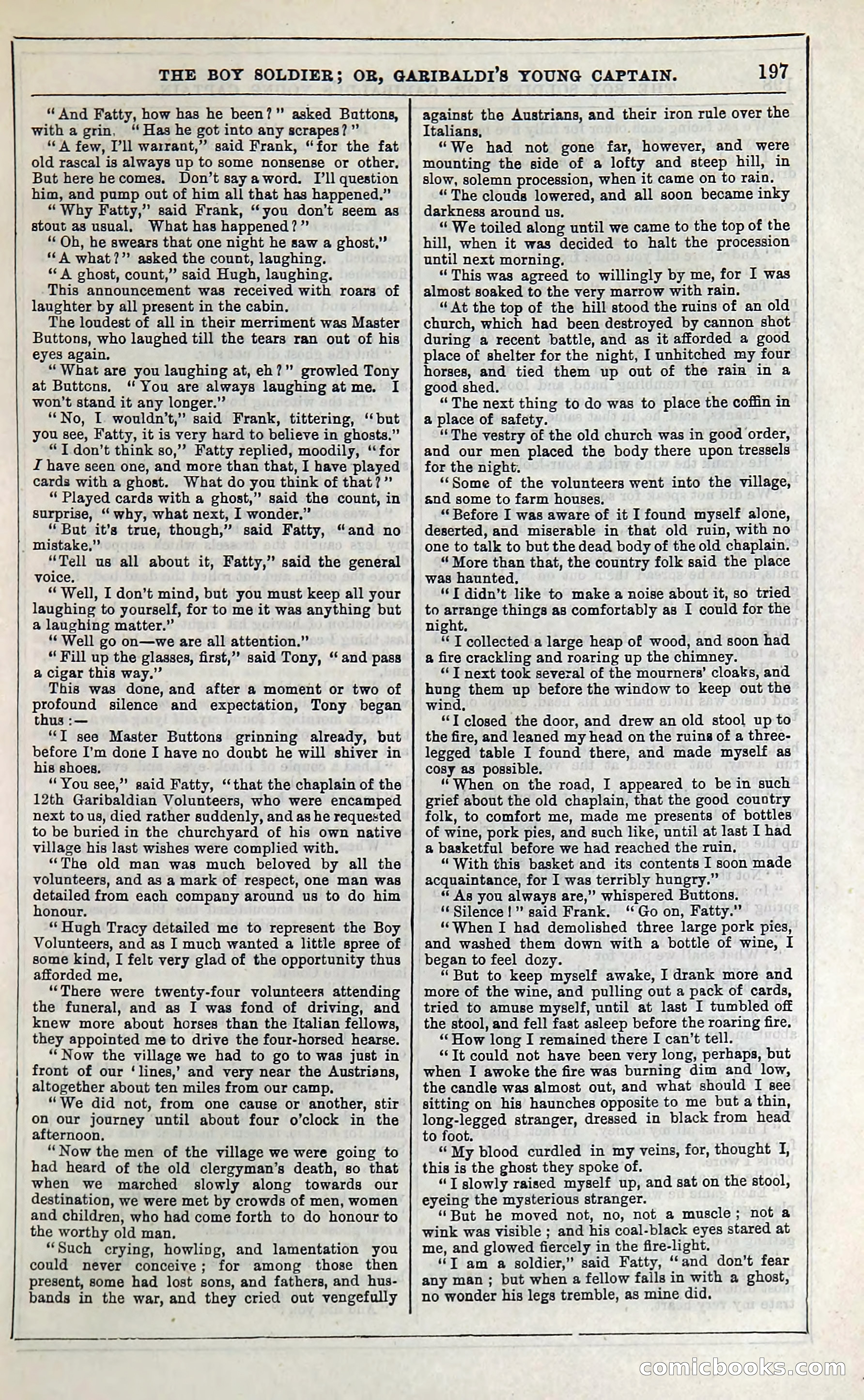 The Boy Soldier; Or, Garibaldi's Young Captain — page 203 of 390