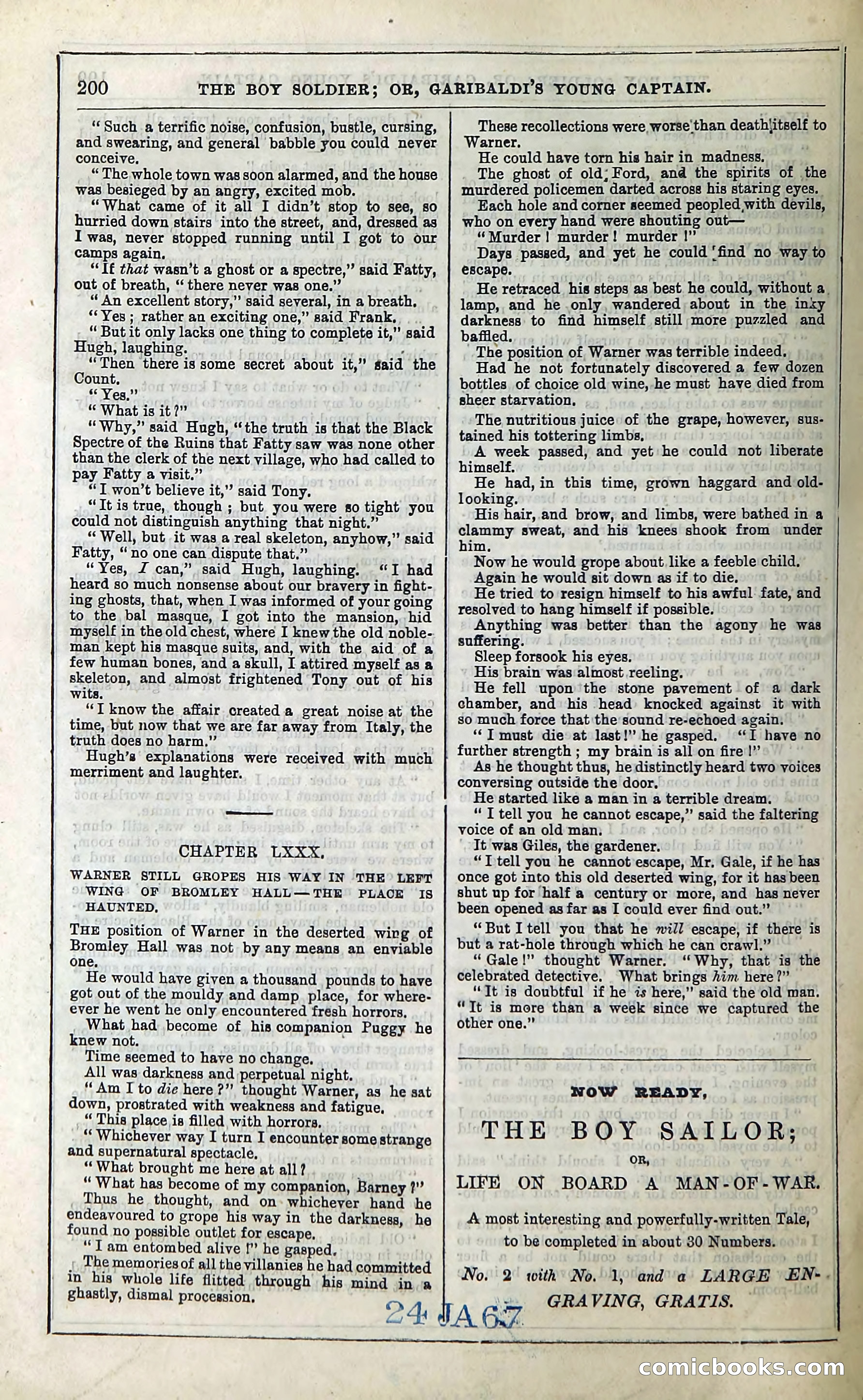 The Boy Soldier; Or, Garibaldi's Young Captain — page 206 of 390