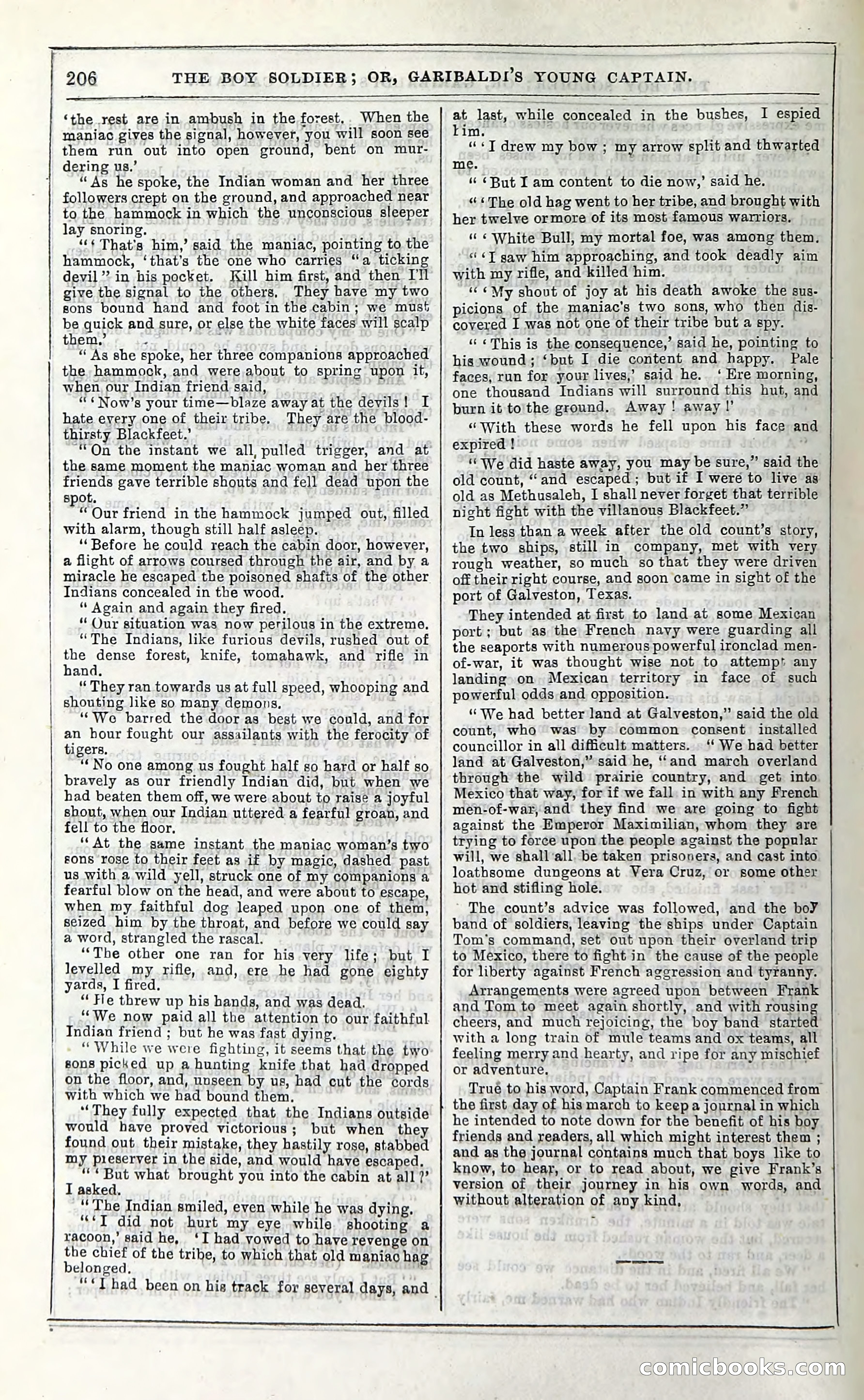 The Boy Soldier; Or, Garibaldi's Young Captain — page 212 of 390