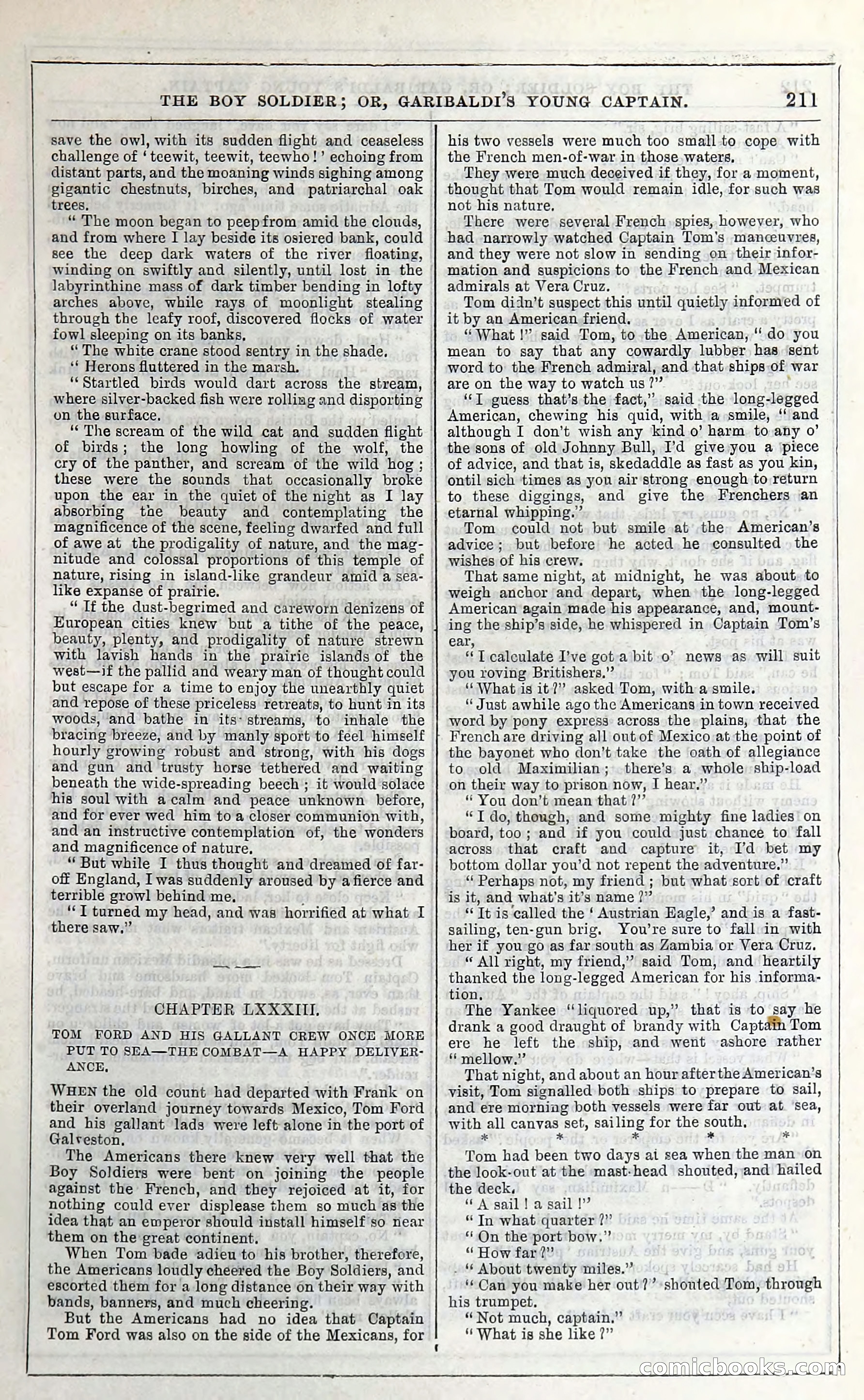 The Boy Soldier; Or, Garibaldi's Young Captain — page 217 of 390