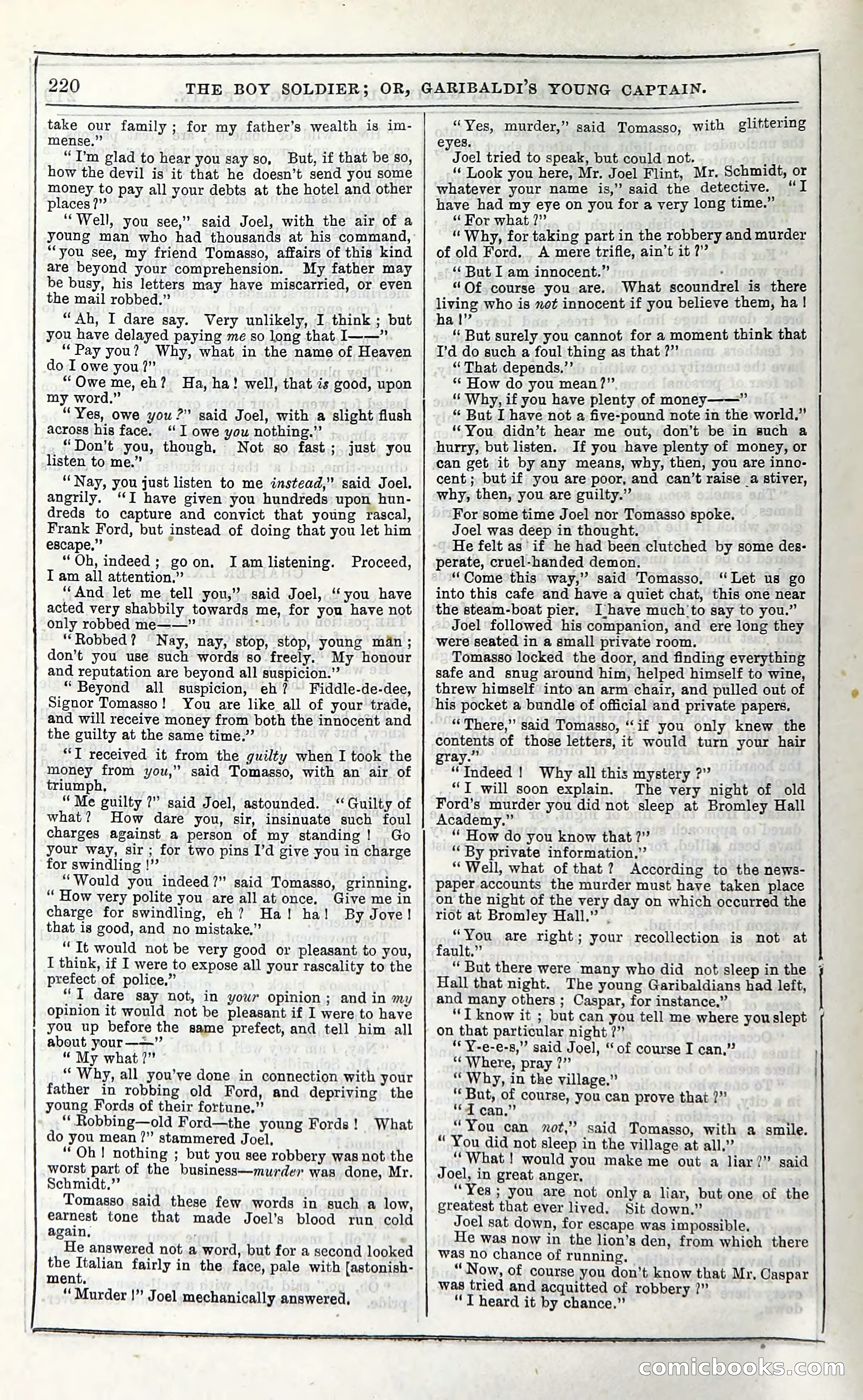The Boy Soldier; Or, Garibaldi's Young Captain — page 226 of 390