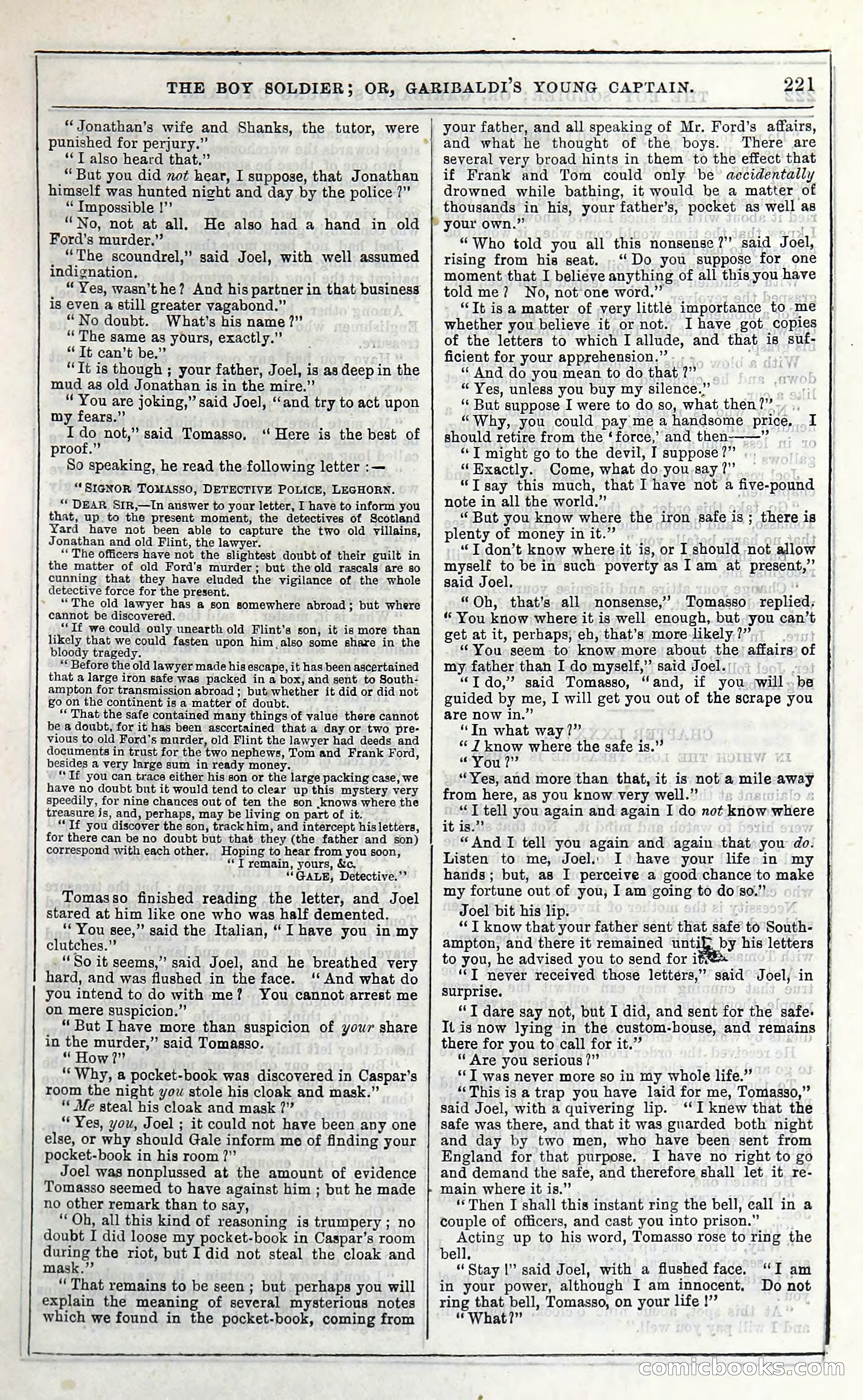 The Boy Soldier; Or, Garibaldi's Young Captain — page 227 of 390