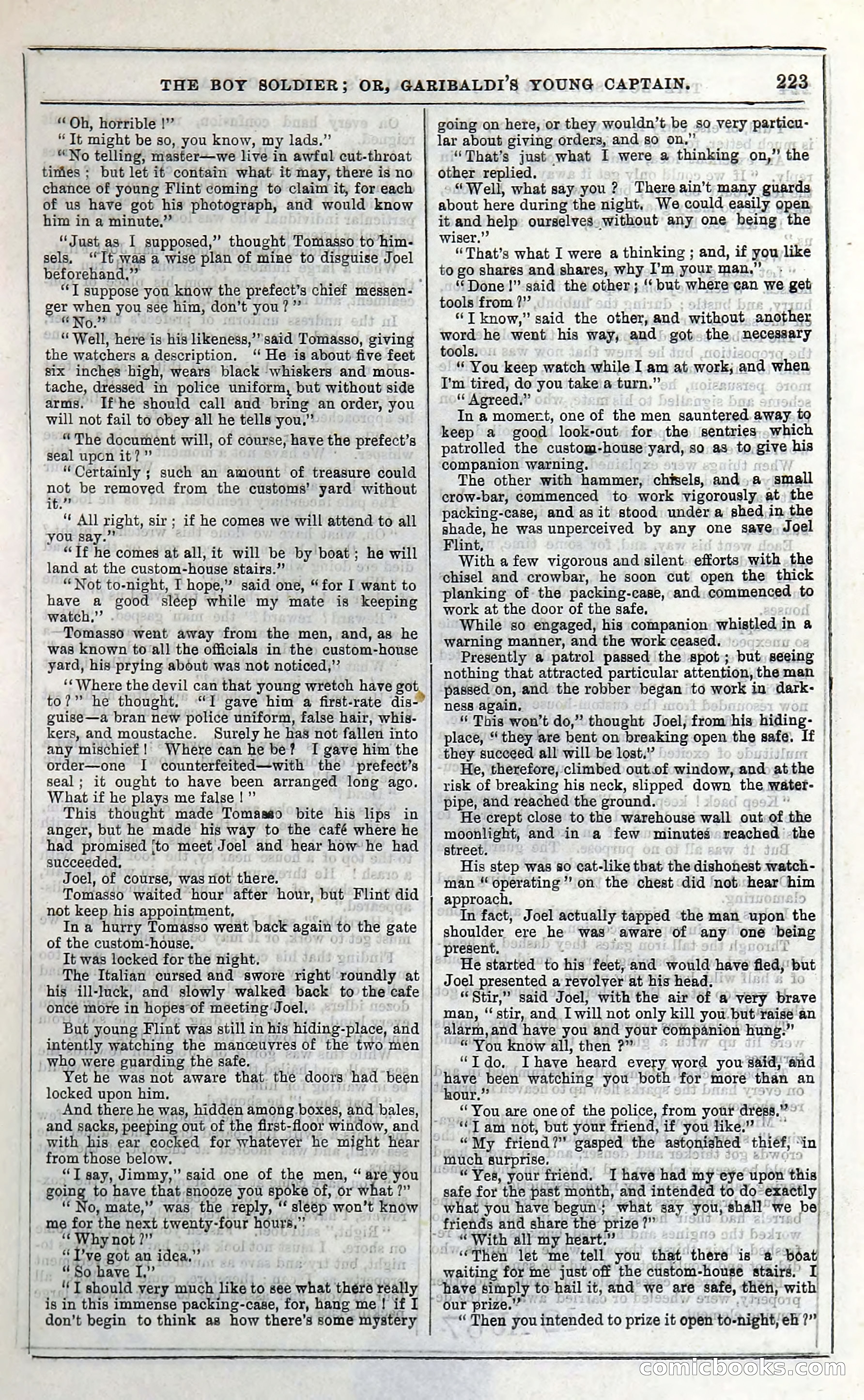 The Boy Soldier; Or, Garibaldi's Young Captain — page 229 of 390