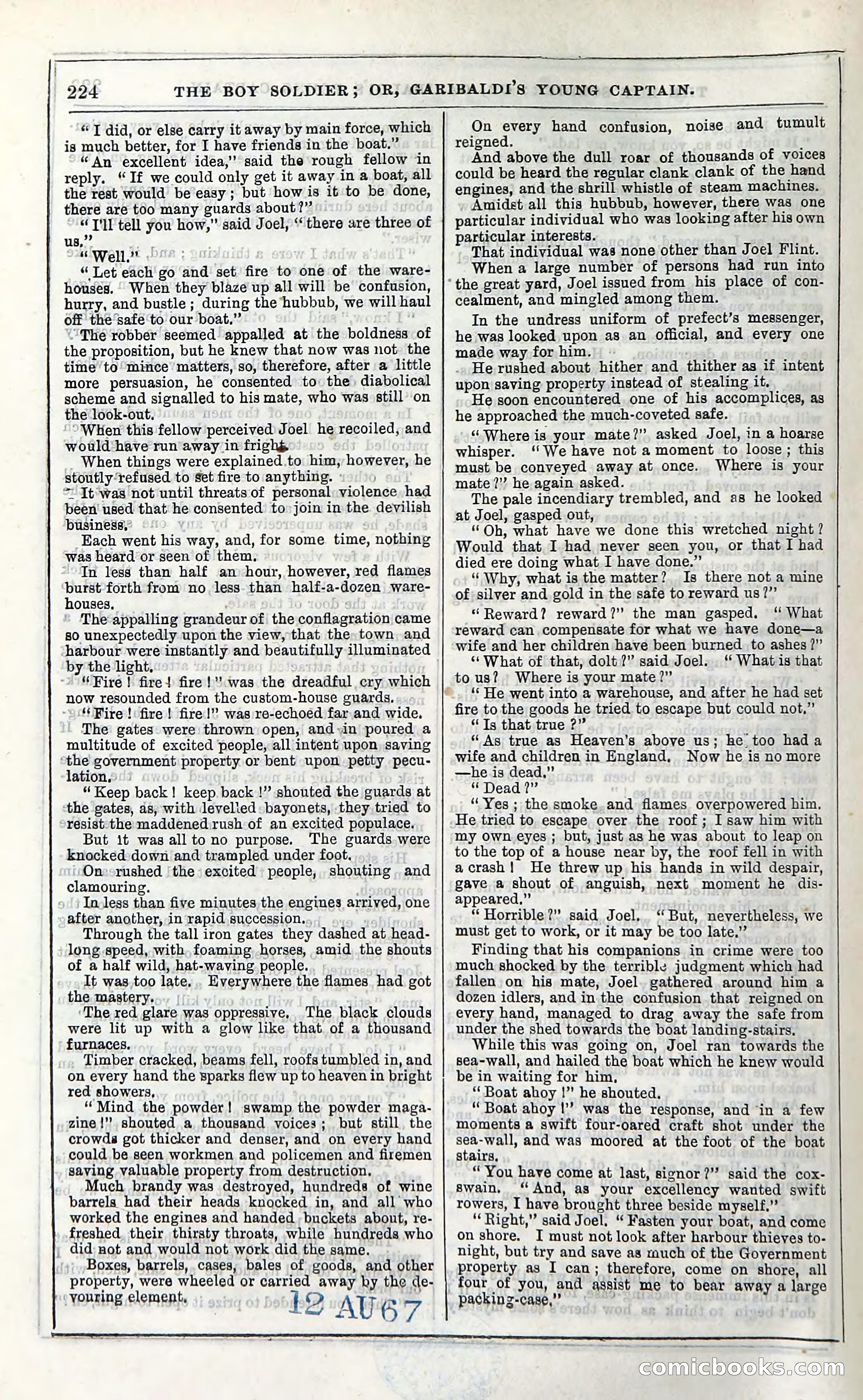 The Boy Soldier; Or, Garibaldi's Young Captain — page 230 of 390