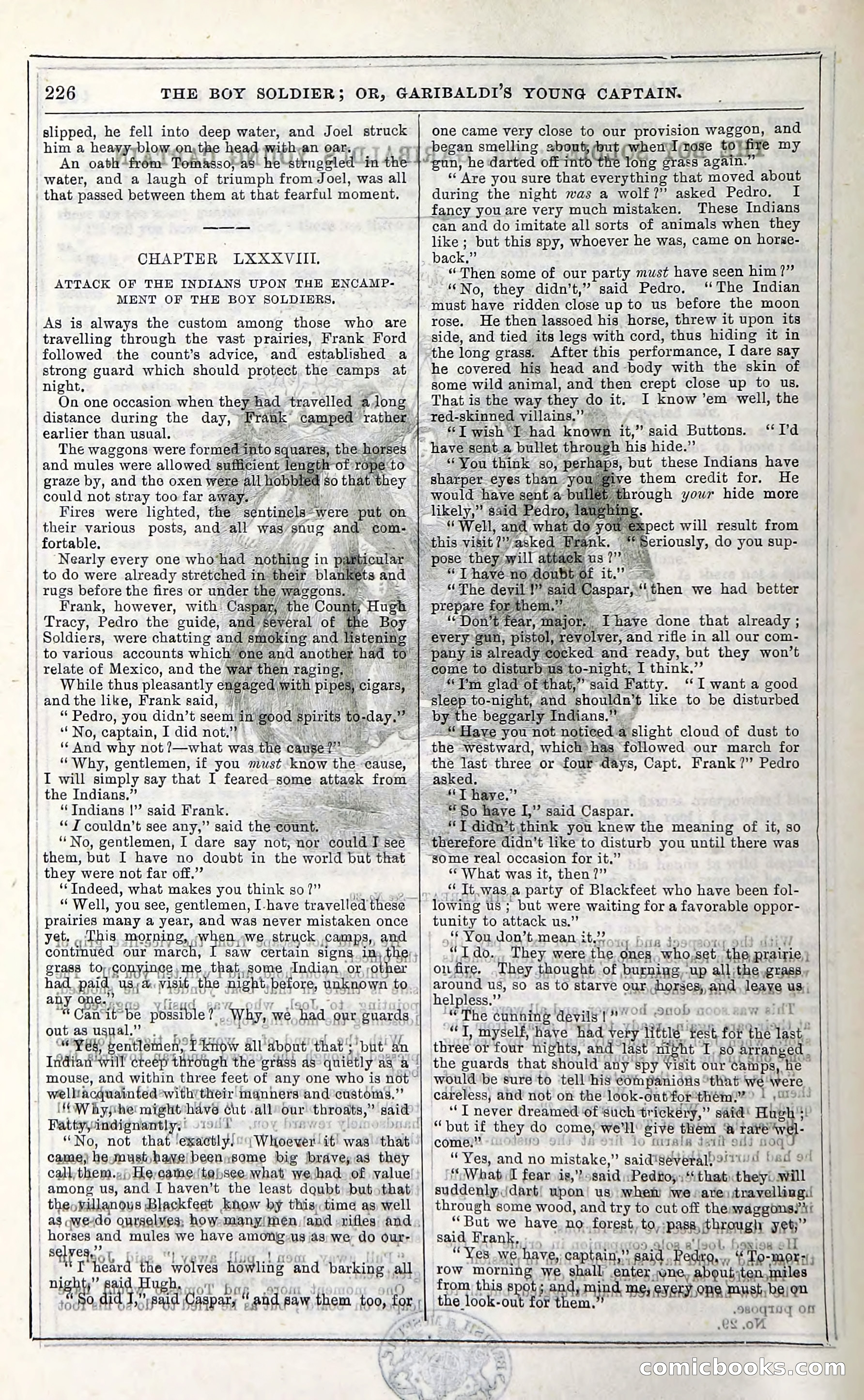The Boy Soldier; Or, Garibaldi's Young Captain — page 232 of 390