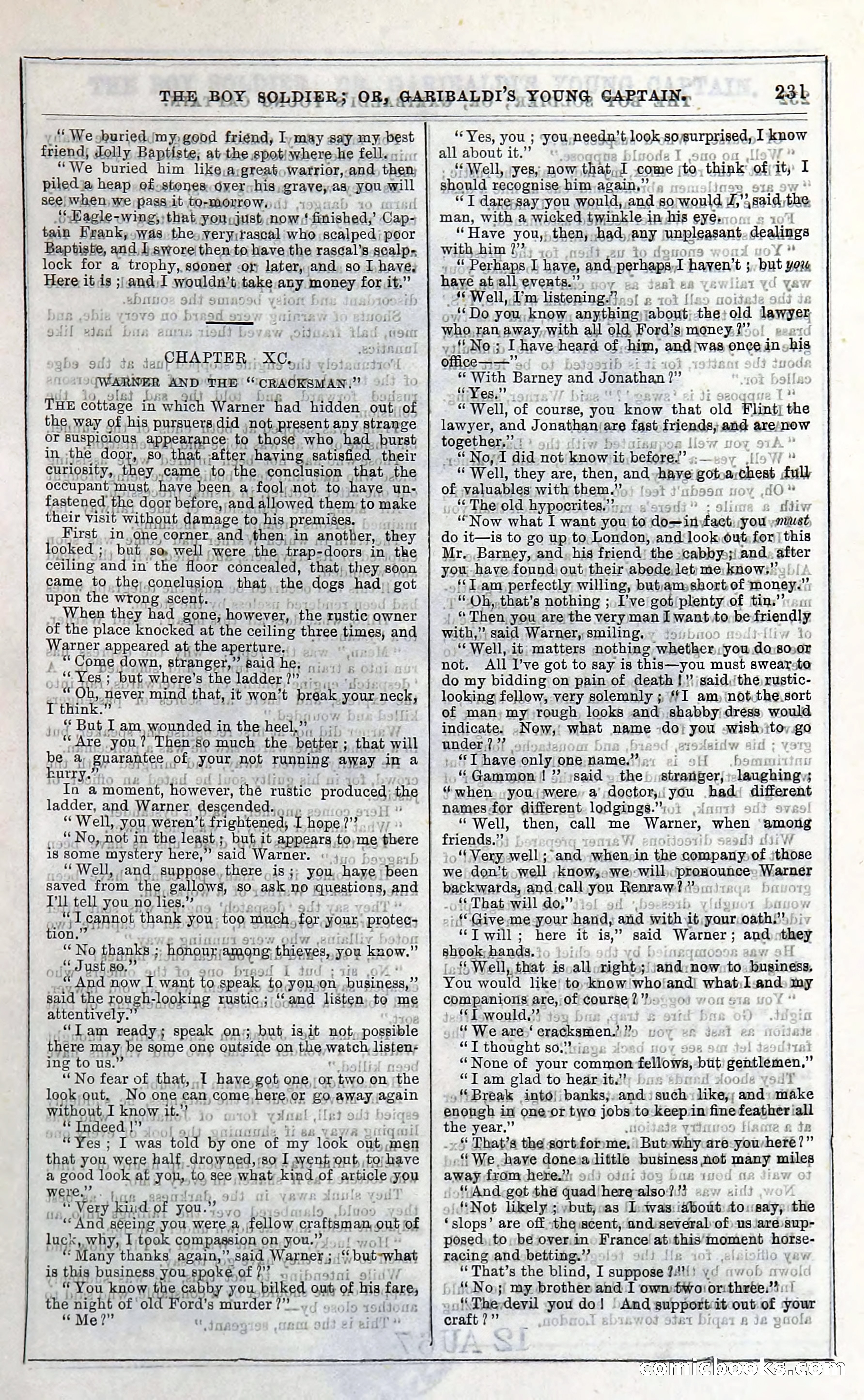 The Boy Soldier; Or, Garibaldi's Young Captain — page 237 of 390