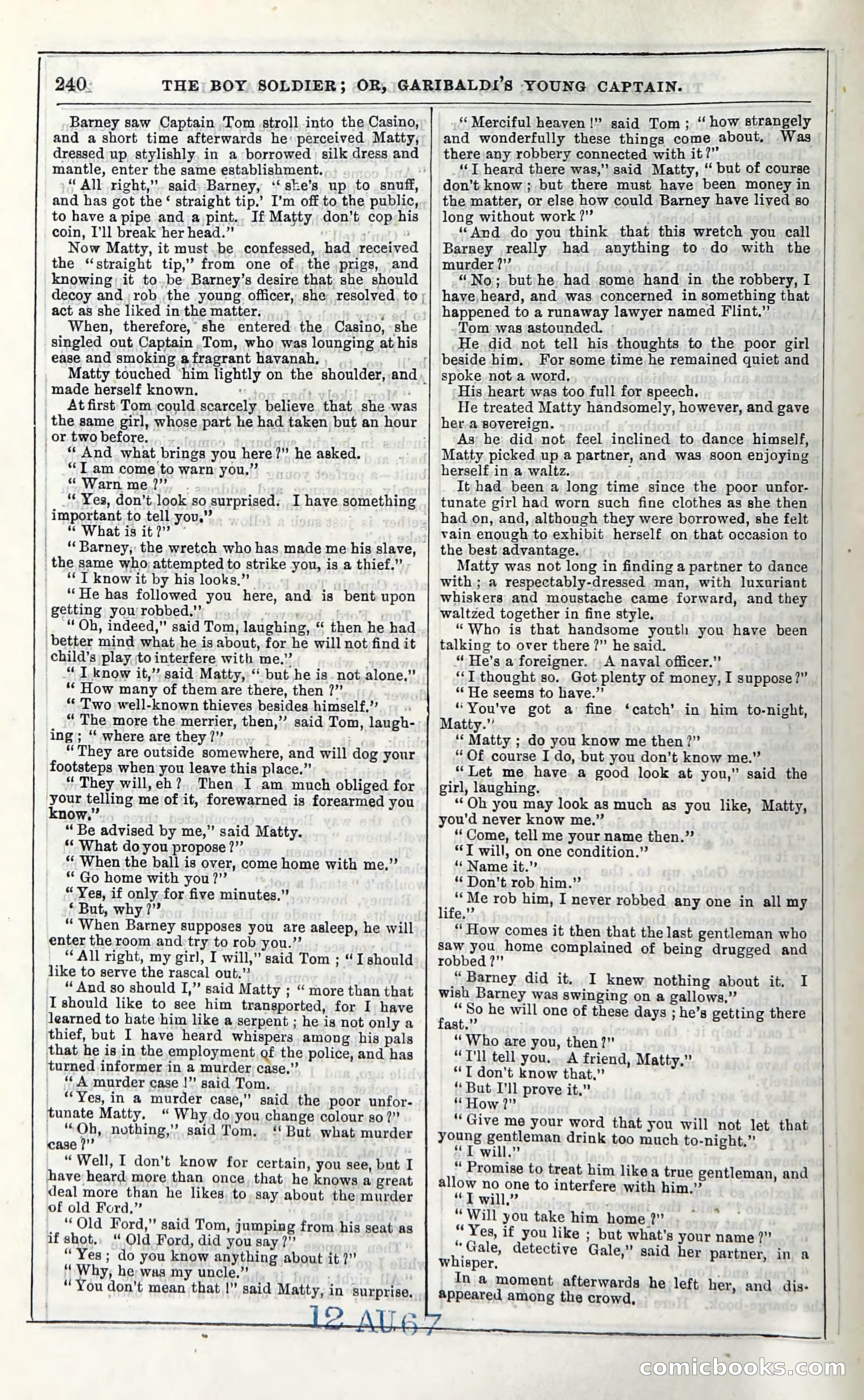 The Boy Soldier; Or, Garibaldi's Young Captain — page 246 of 390