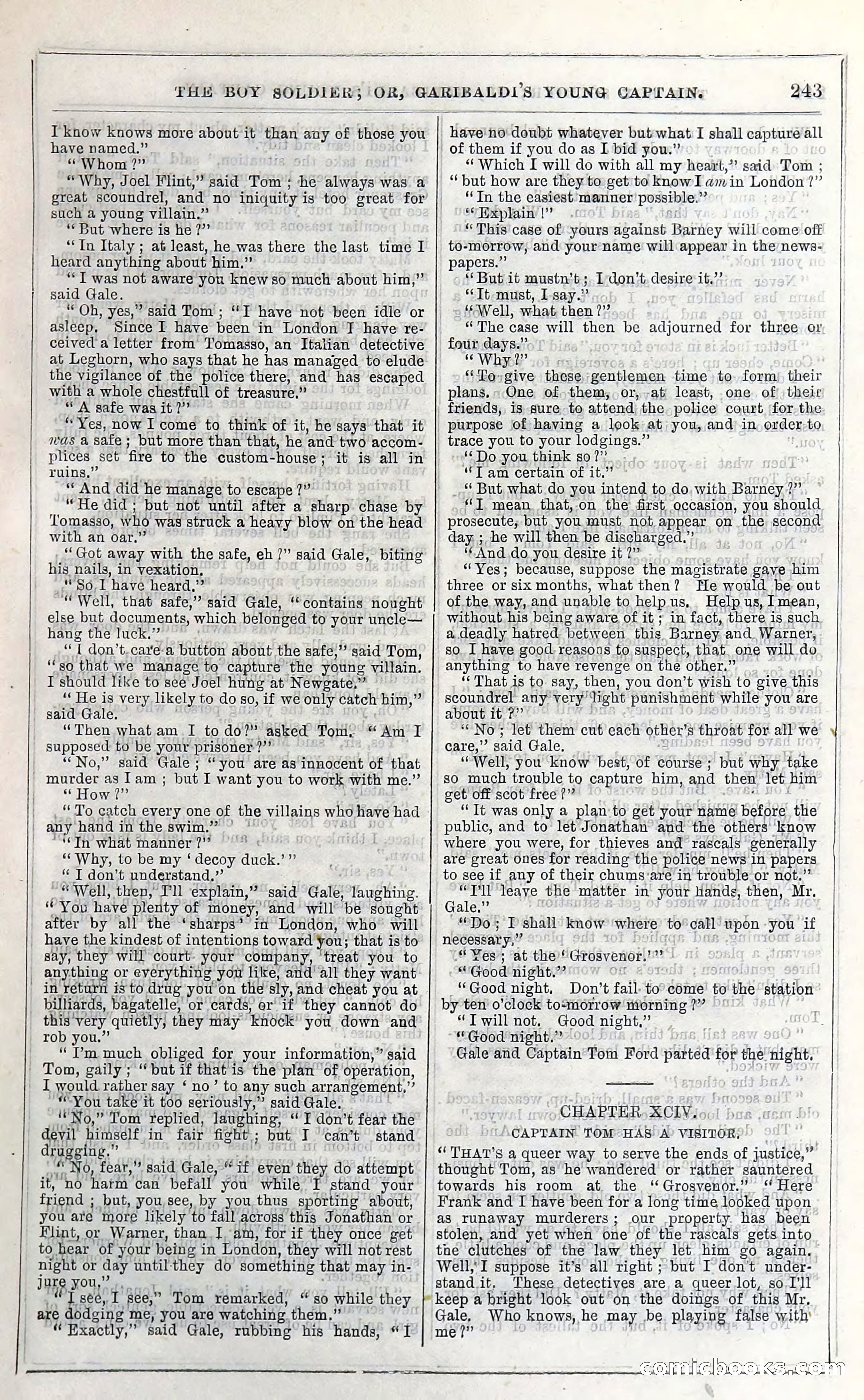 The Boy Soldier; Or, Garibaldi's Young Captain — page 249 of 390