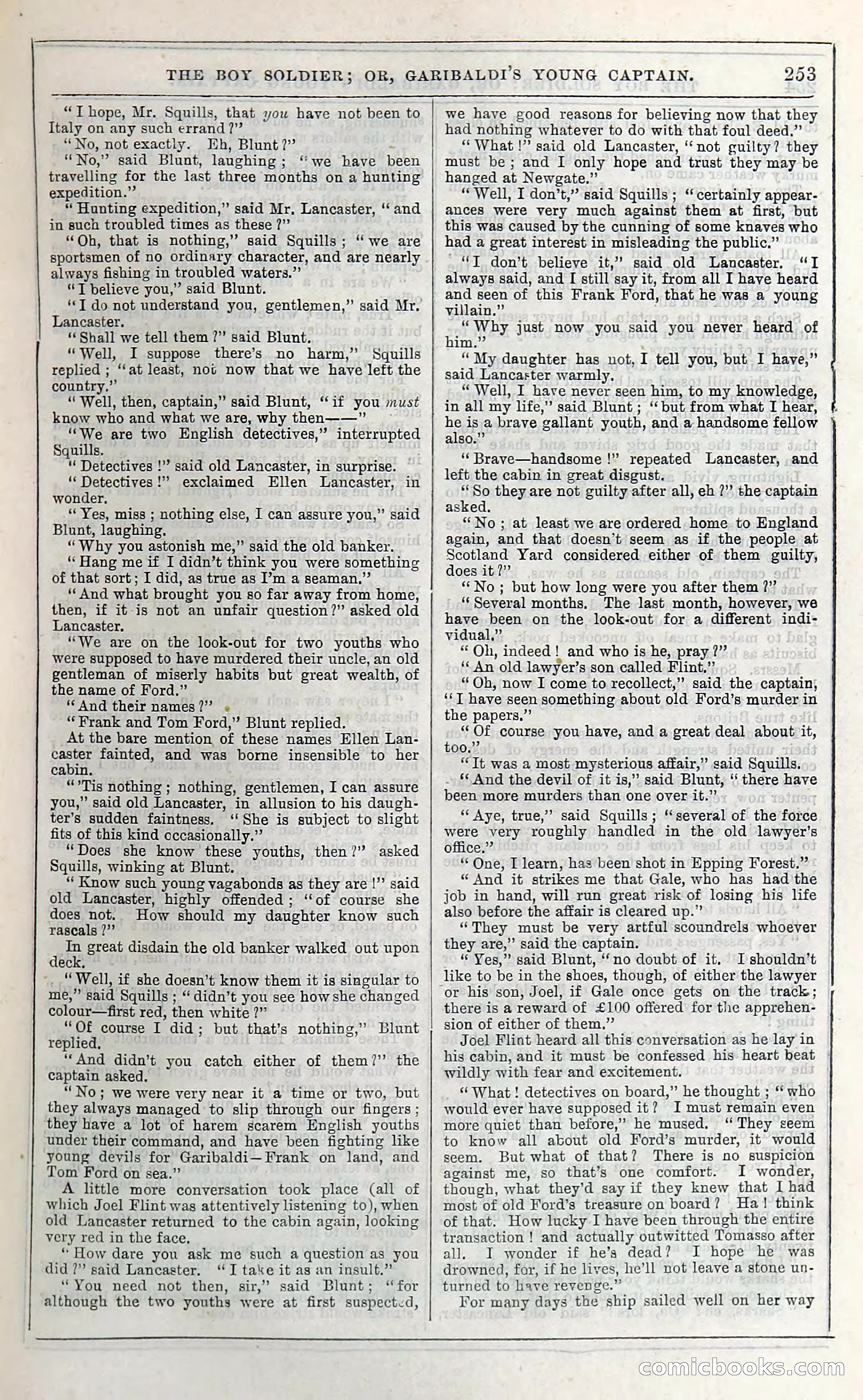 The Boy Soldier; Or, Garibaldi's Young Captain — page 259 of 390