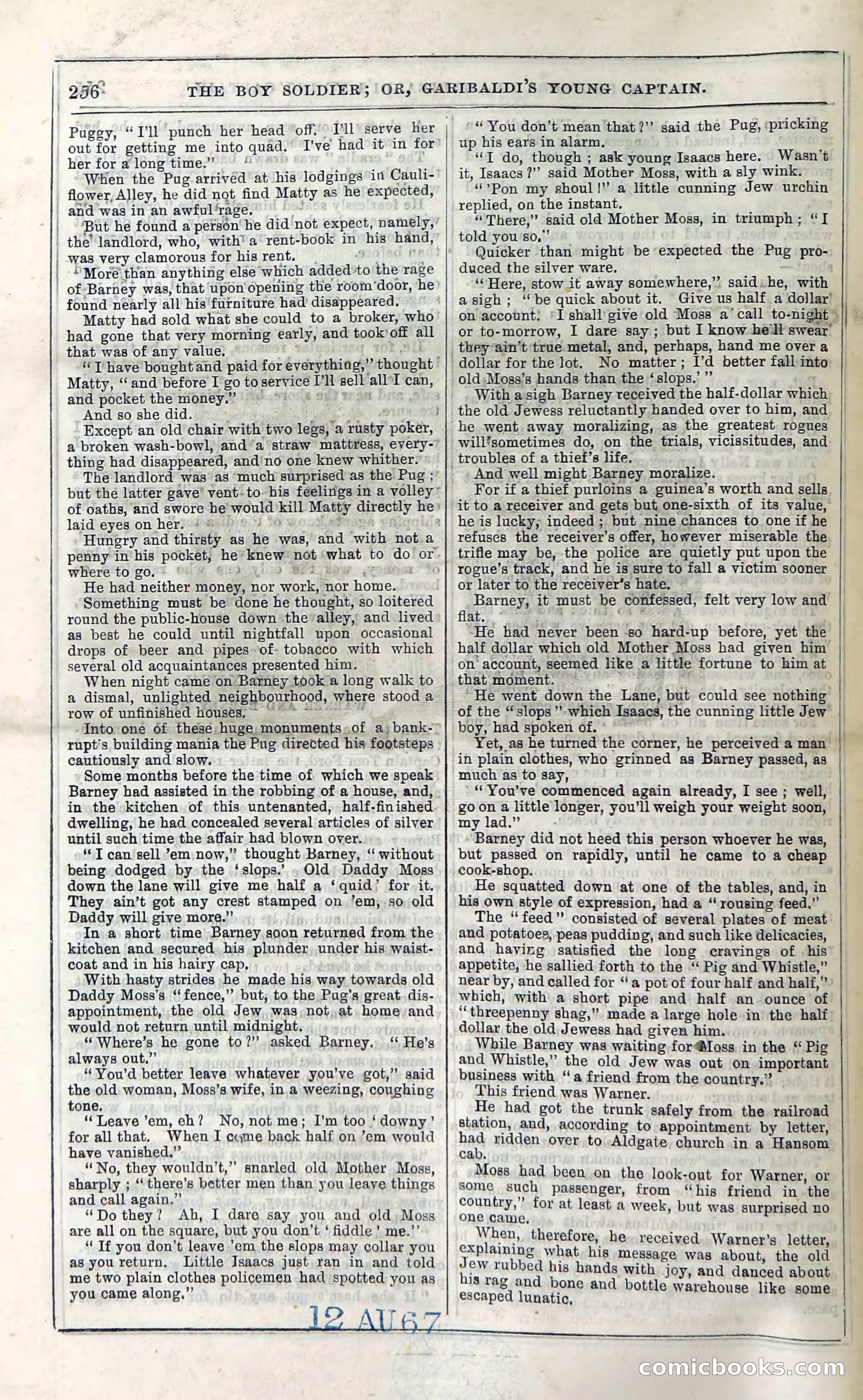 The Boy Soldier; Or, Garibaldi's Young Captain — page 262 of 390