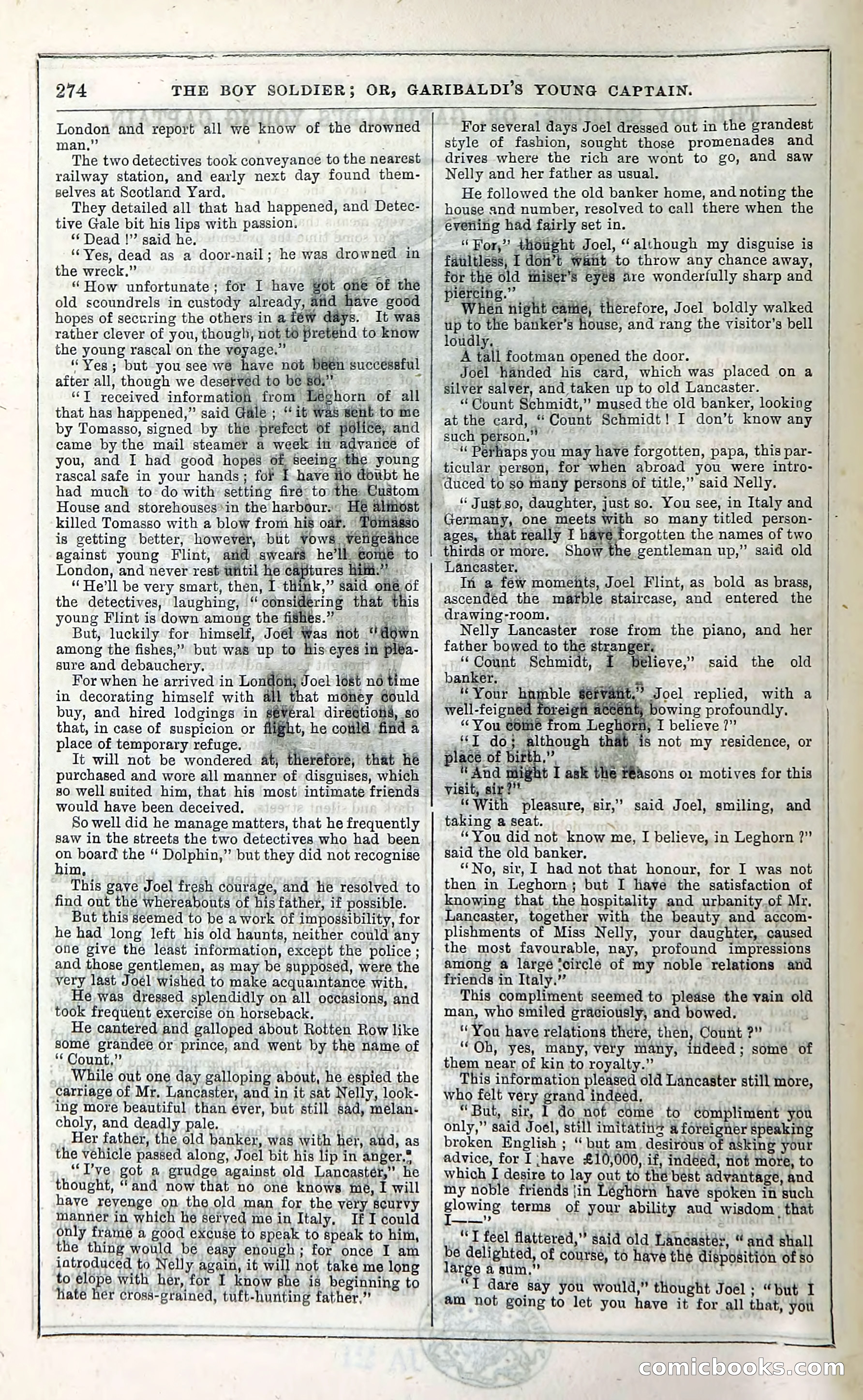 The Boy Soldier; Or, Garibaldi's Young Captain — page 280 of 390
