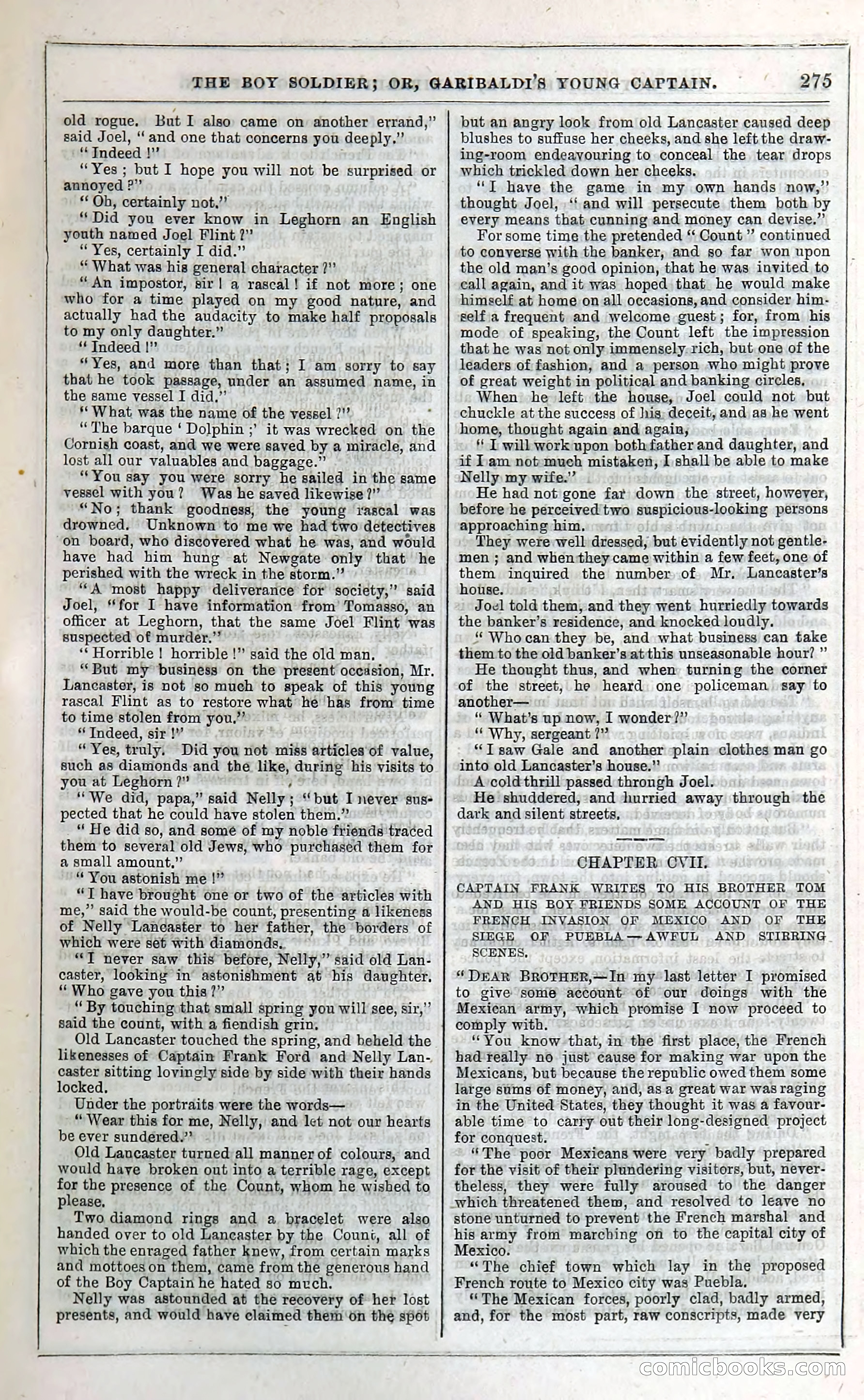 The Boy Soldier; Or, Garibaldi's Young Captain — page 281 of 390