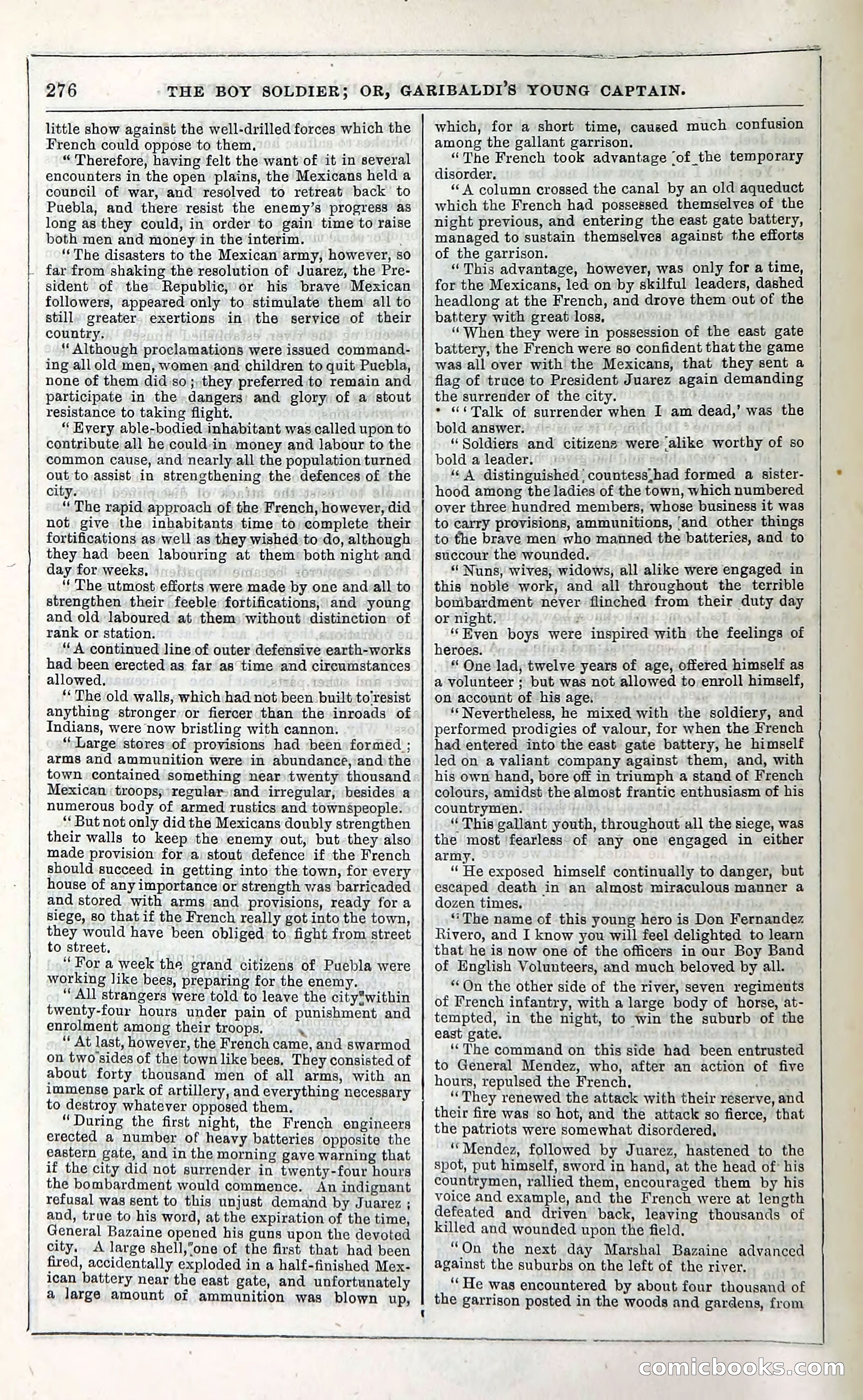 The Boy Soldier; Or, Garibaldi's Young Captain — page 282 of 390