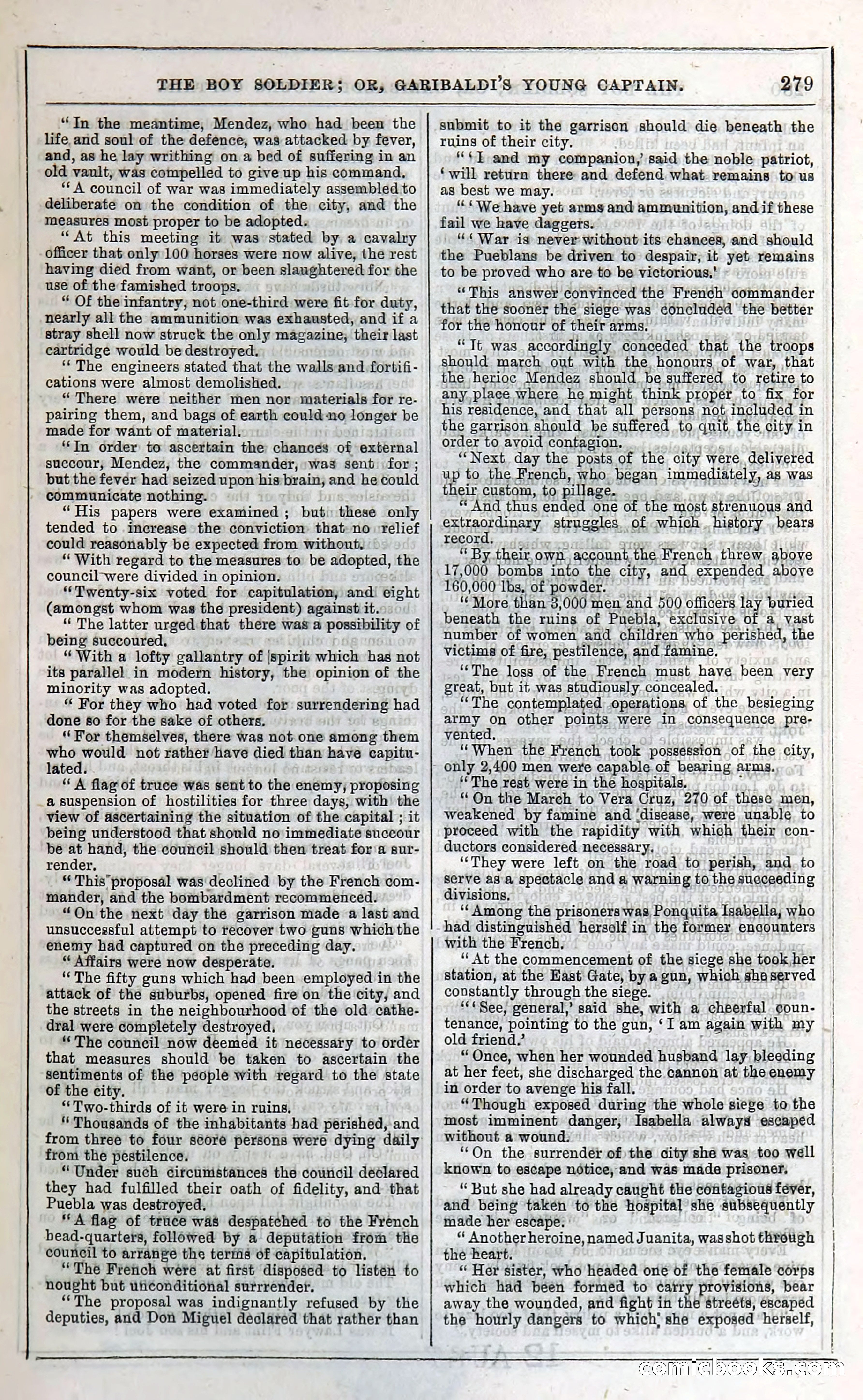 The Boy Soldier; Or, Garibaldi's Young Captain — page 285 of 390