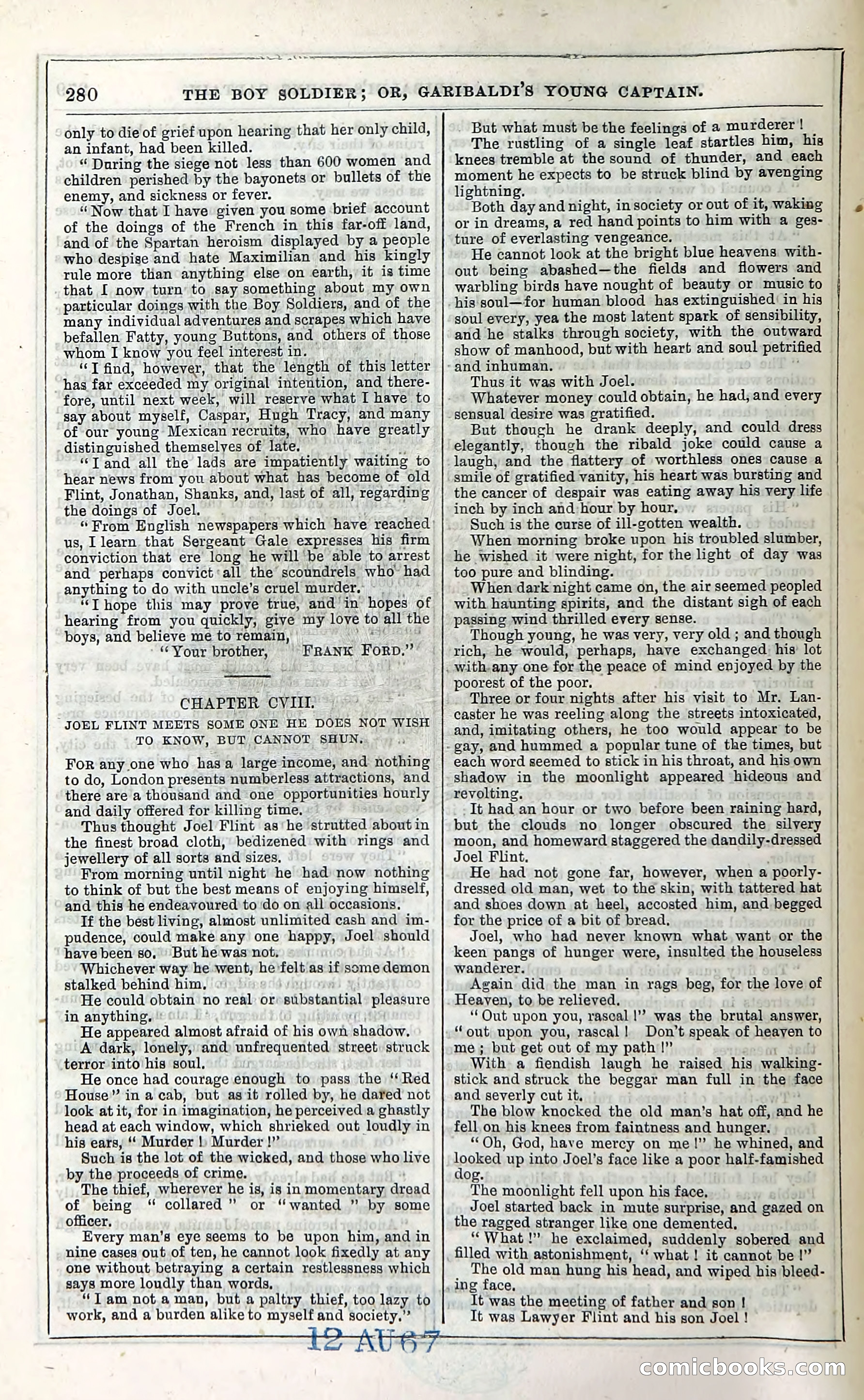 The Boy Soldier; Or, Garibaldi's Young Captain — page 286 of 390