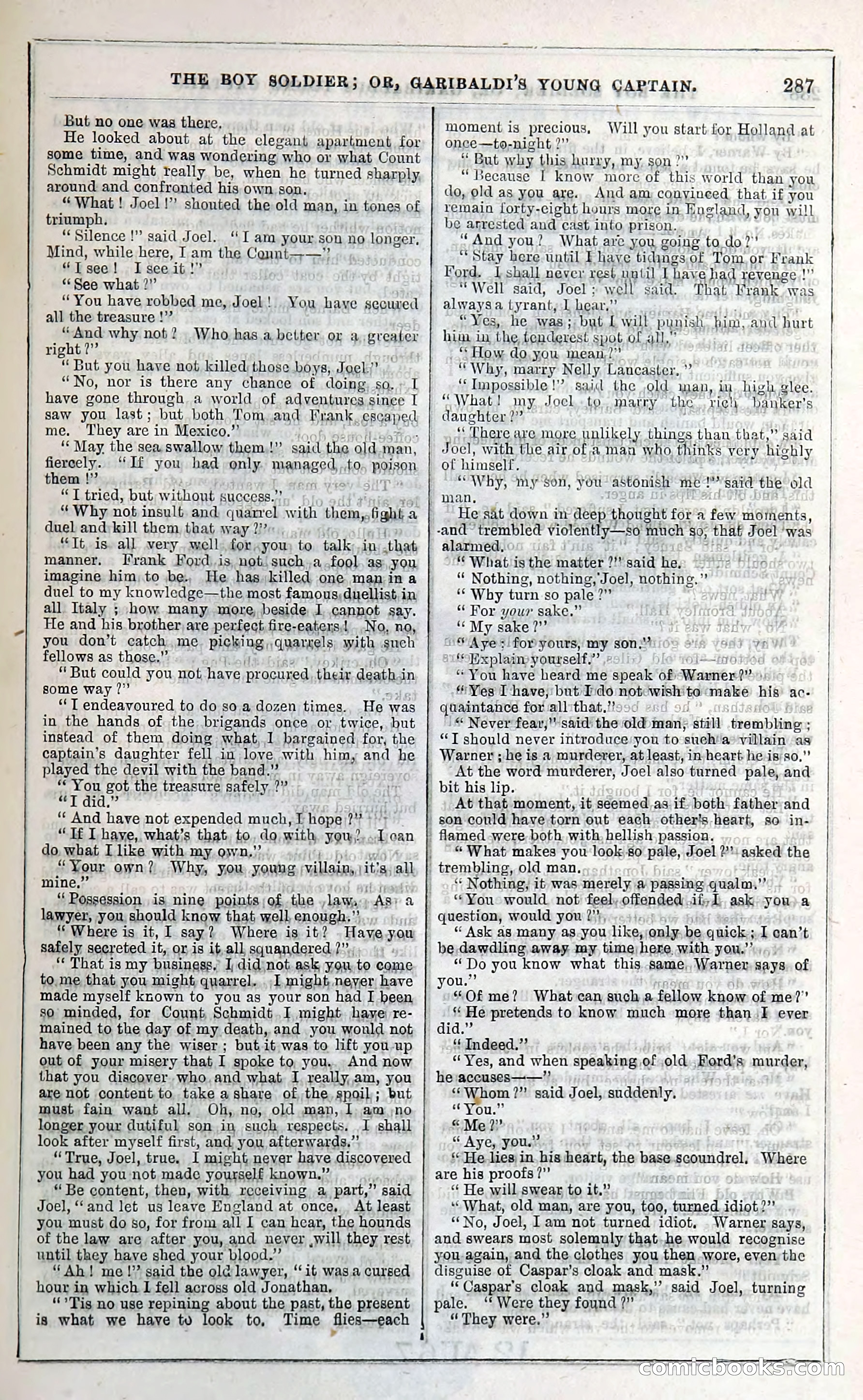 The Boy Soldier; Or, Garibaldi's Young Captain — page 293 of 390