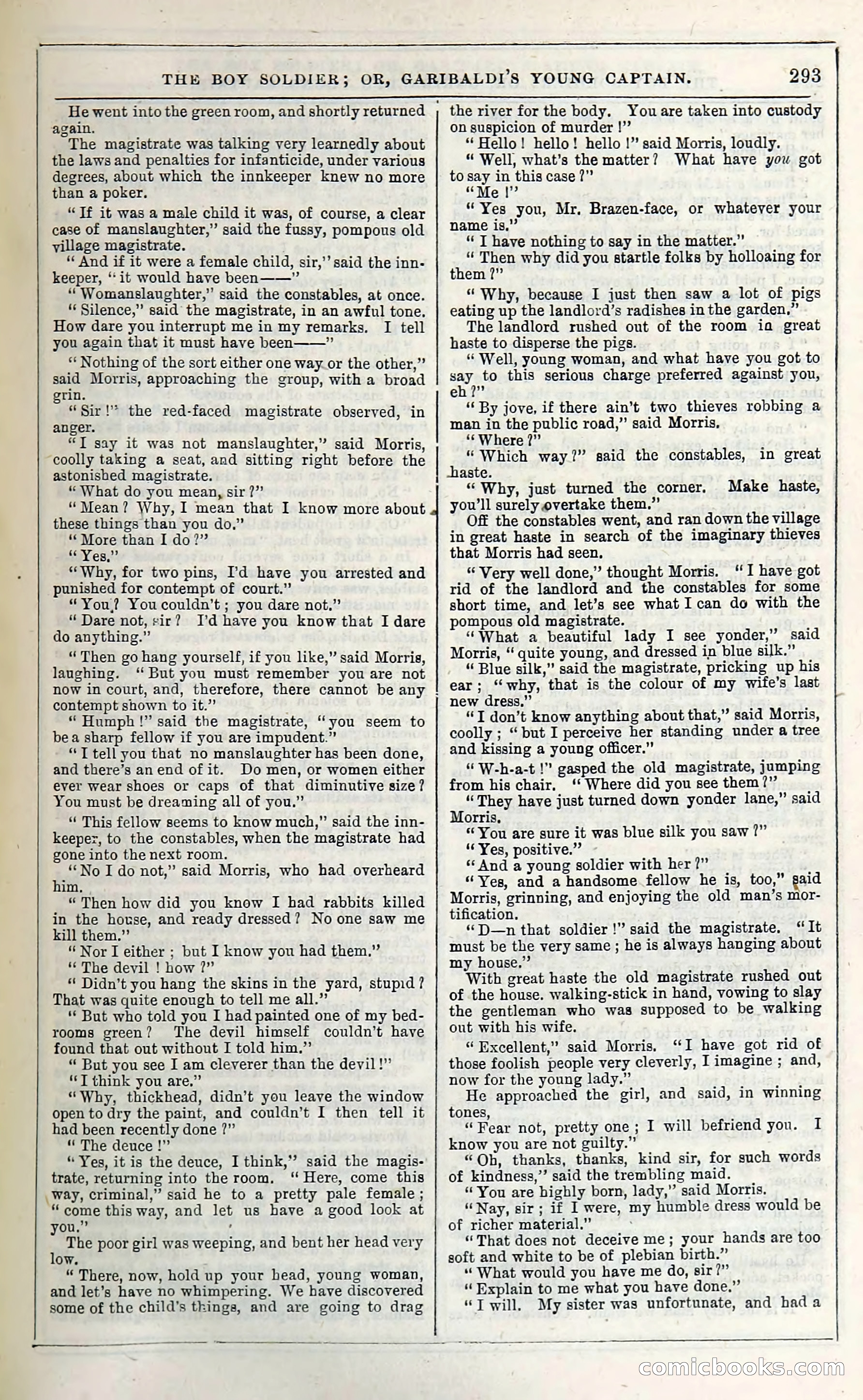 The Boy Soldier; Or, Garibaldi's Young Captain — page 299 of 390