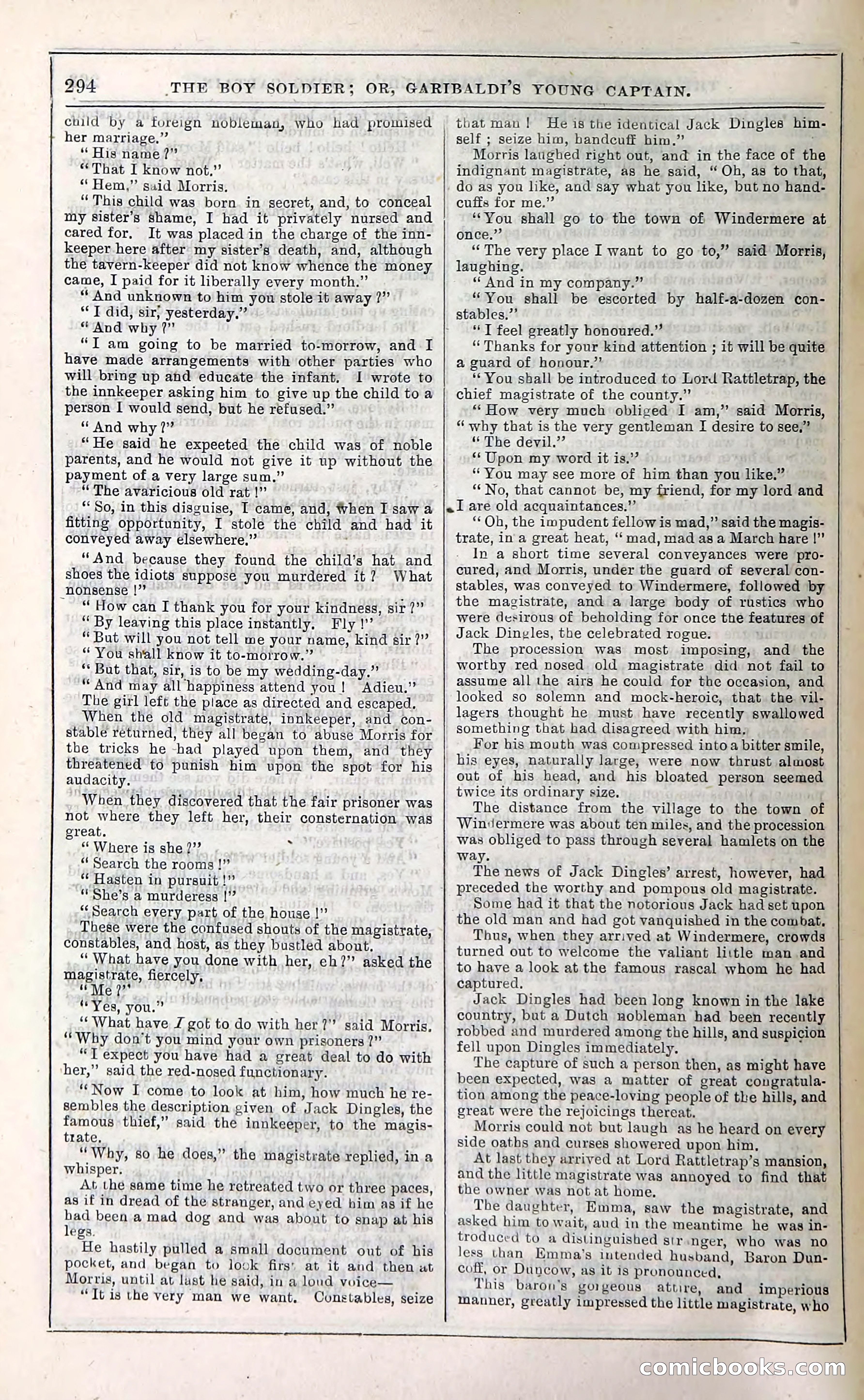 The Boy Soldier; Or, Garibaldi's Young Captain — page 300 of 390