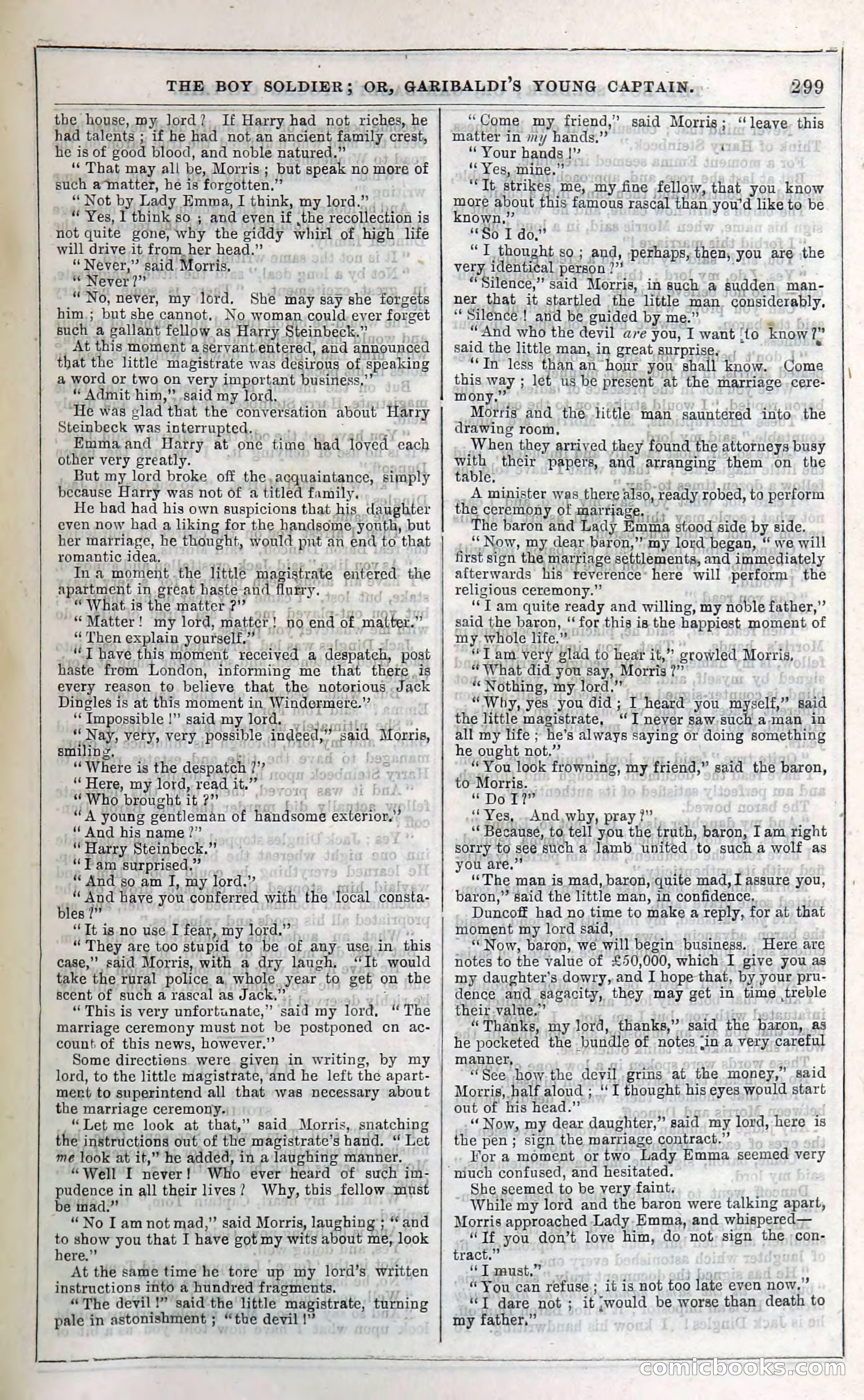 The Boy Soldier; Or, Garibaldi's Young Captain — page 305 of 390