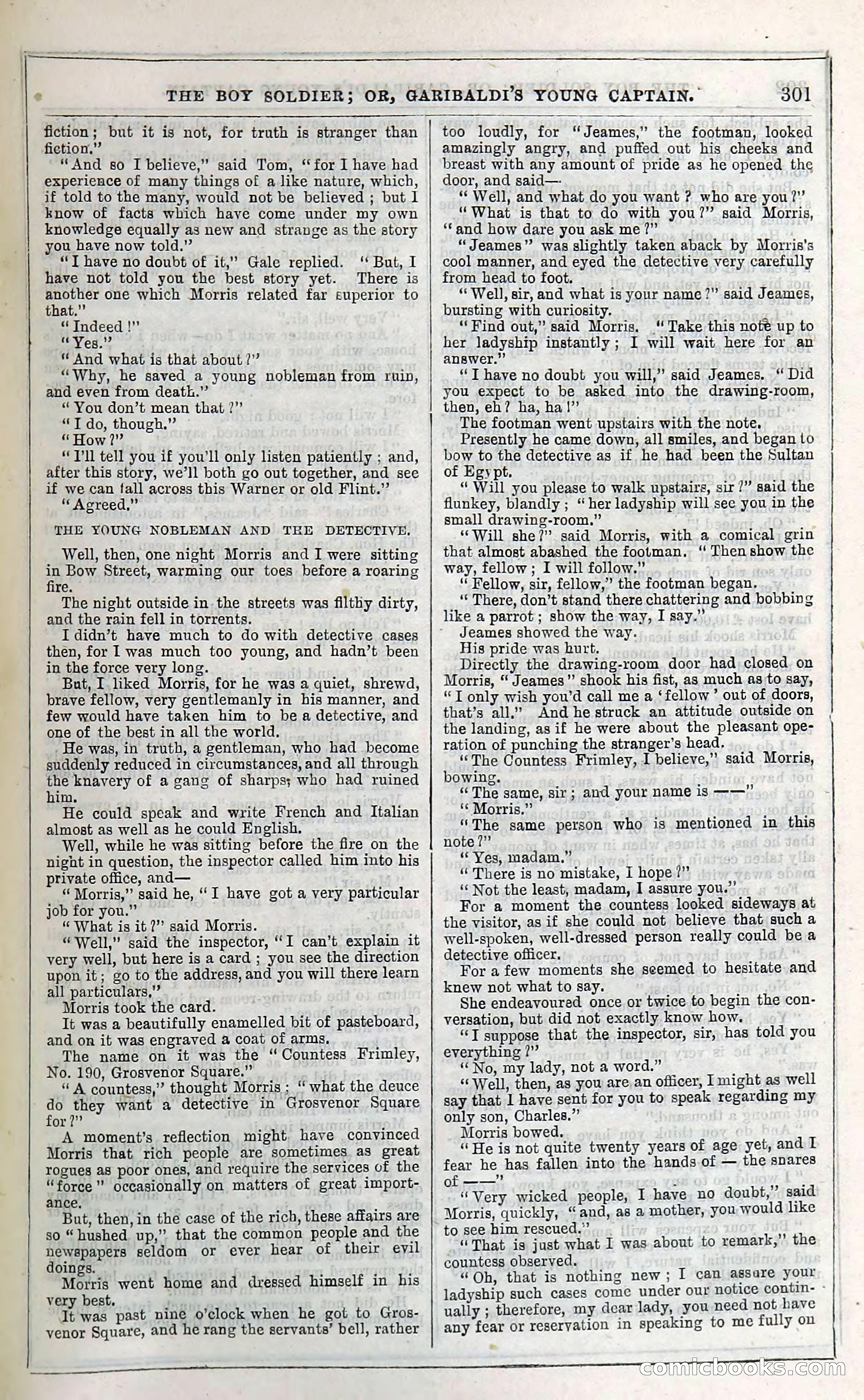 The Boy Soldier; Or, Garibaldi's Young Captain — page 307 of 390