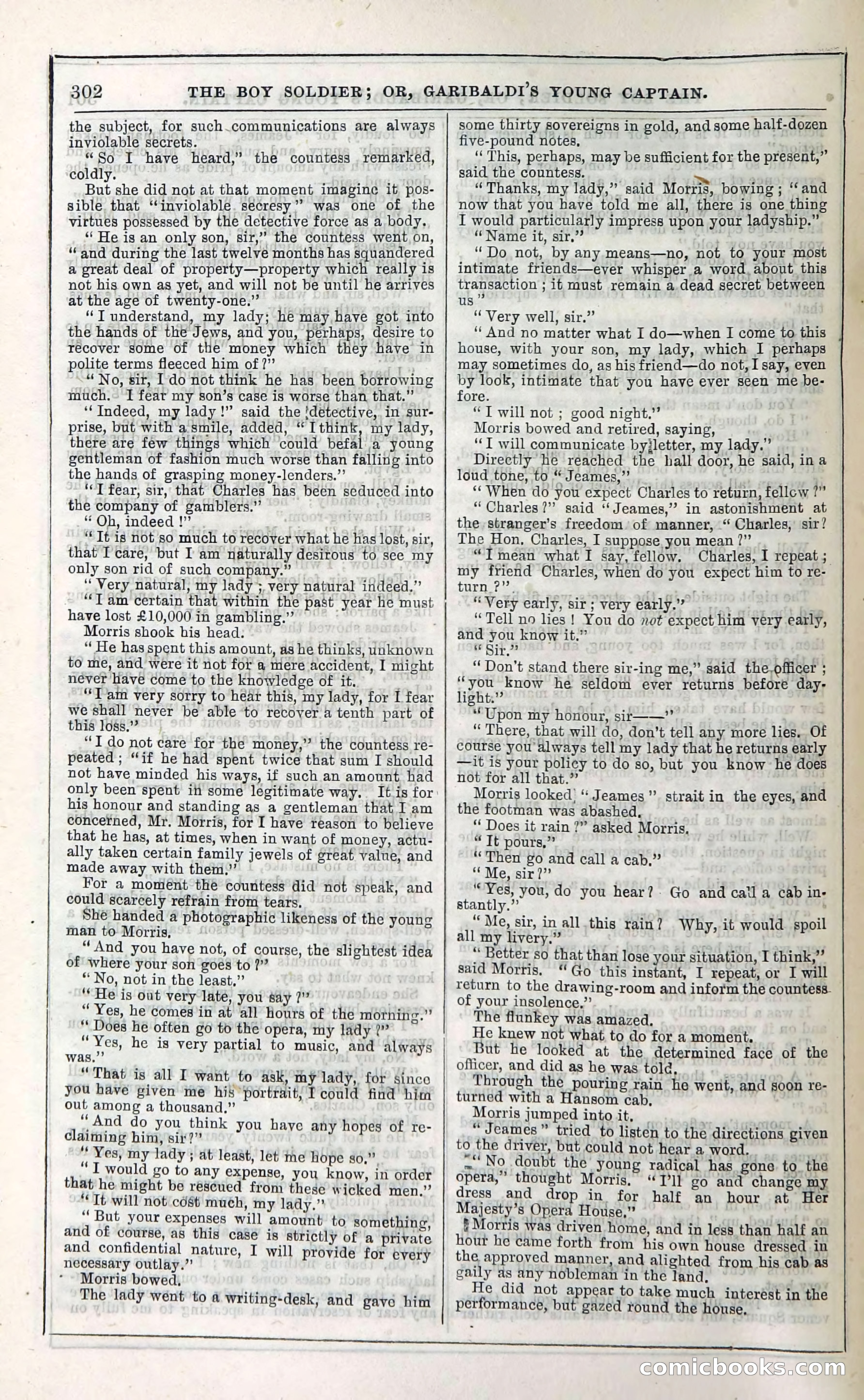 The Boy Soldier; Or, Garibaldi's Young Captain — page 308 of 390