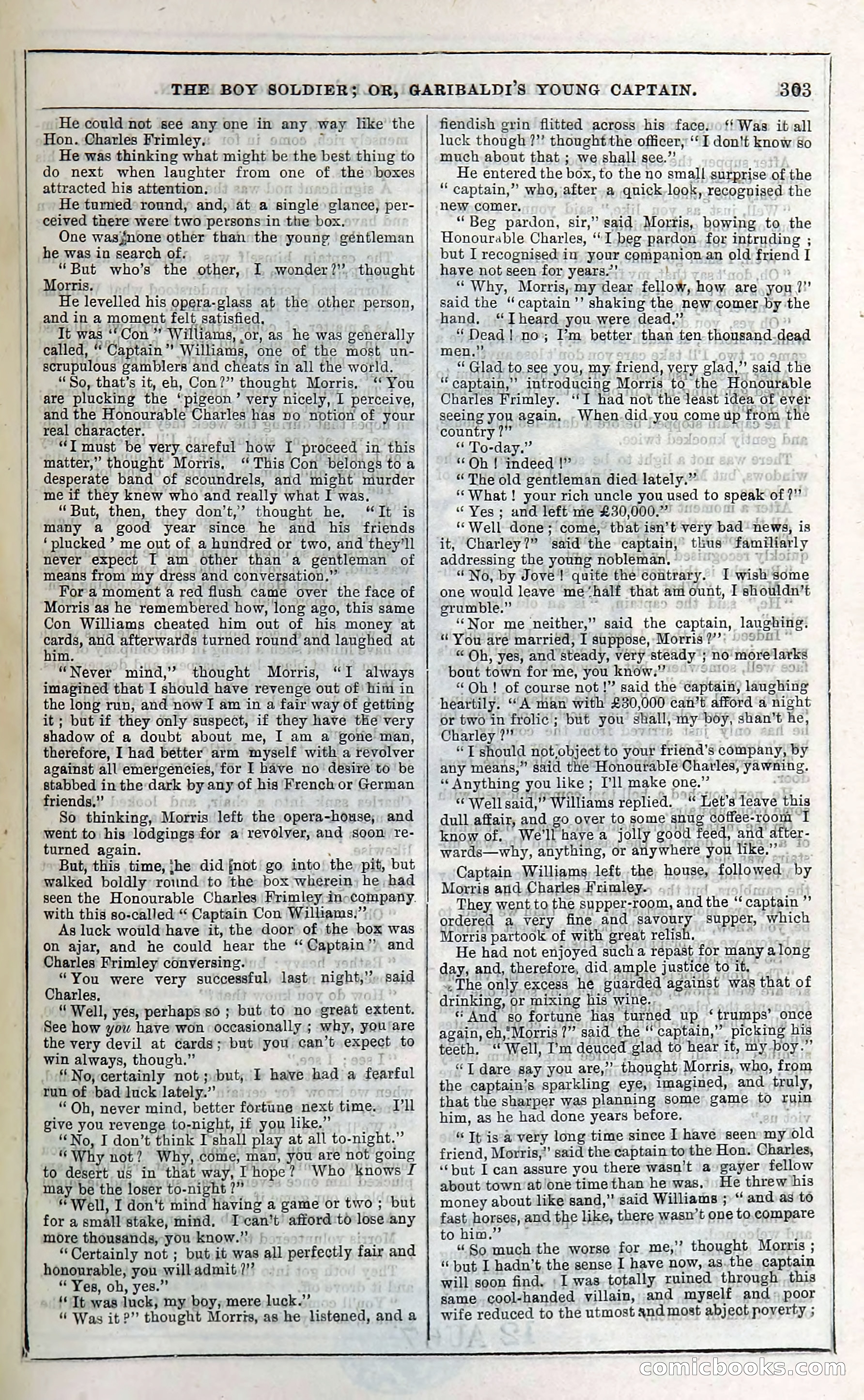 The Boy Soldier; Or, Garibaldi's Young Captain — page 309 of 390