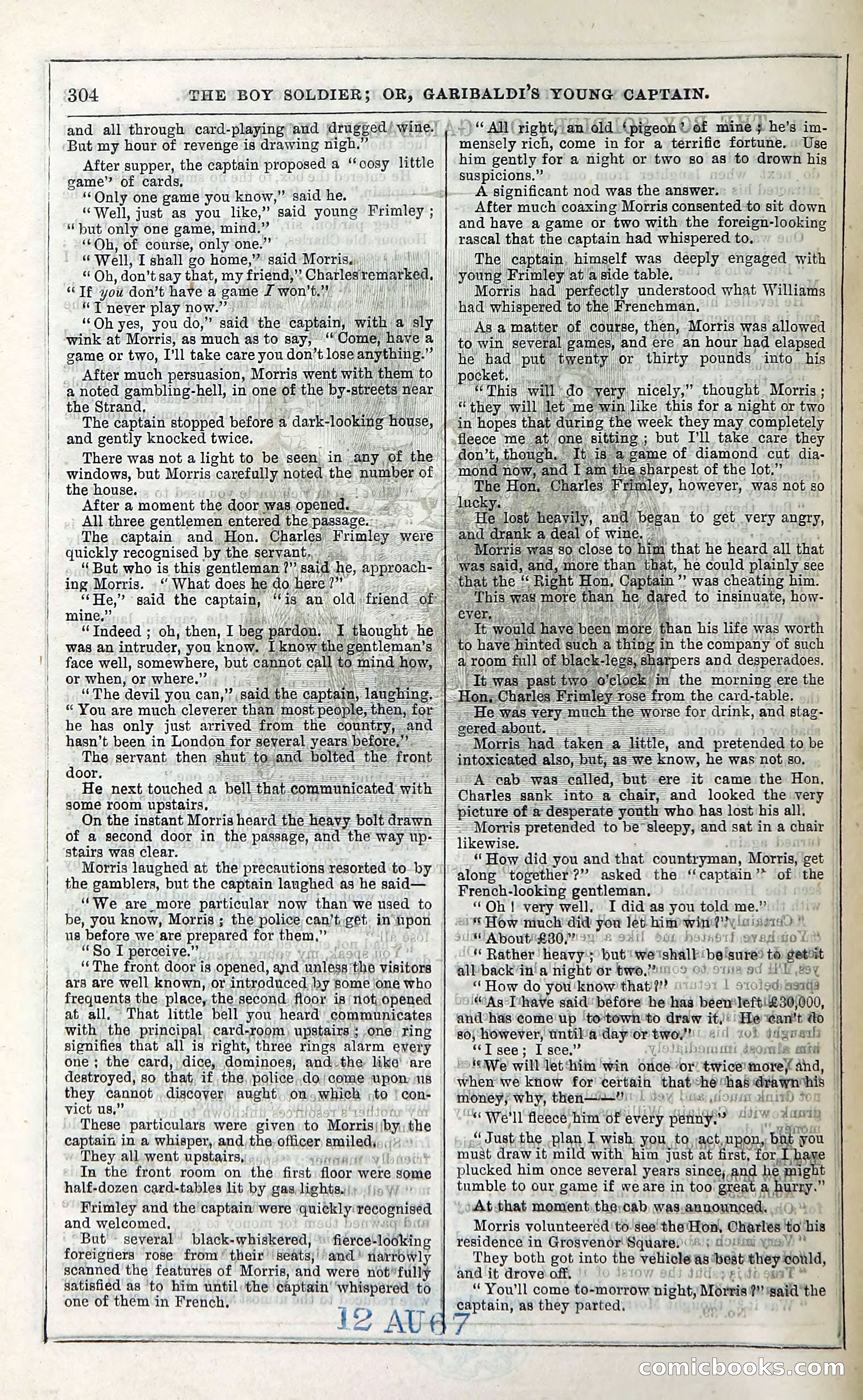 The Boy Soldier; Or, Garibaldi's Young Captain — page 310 of 390