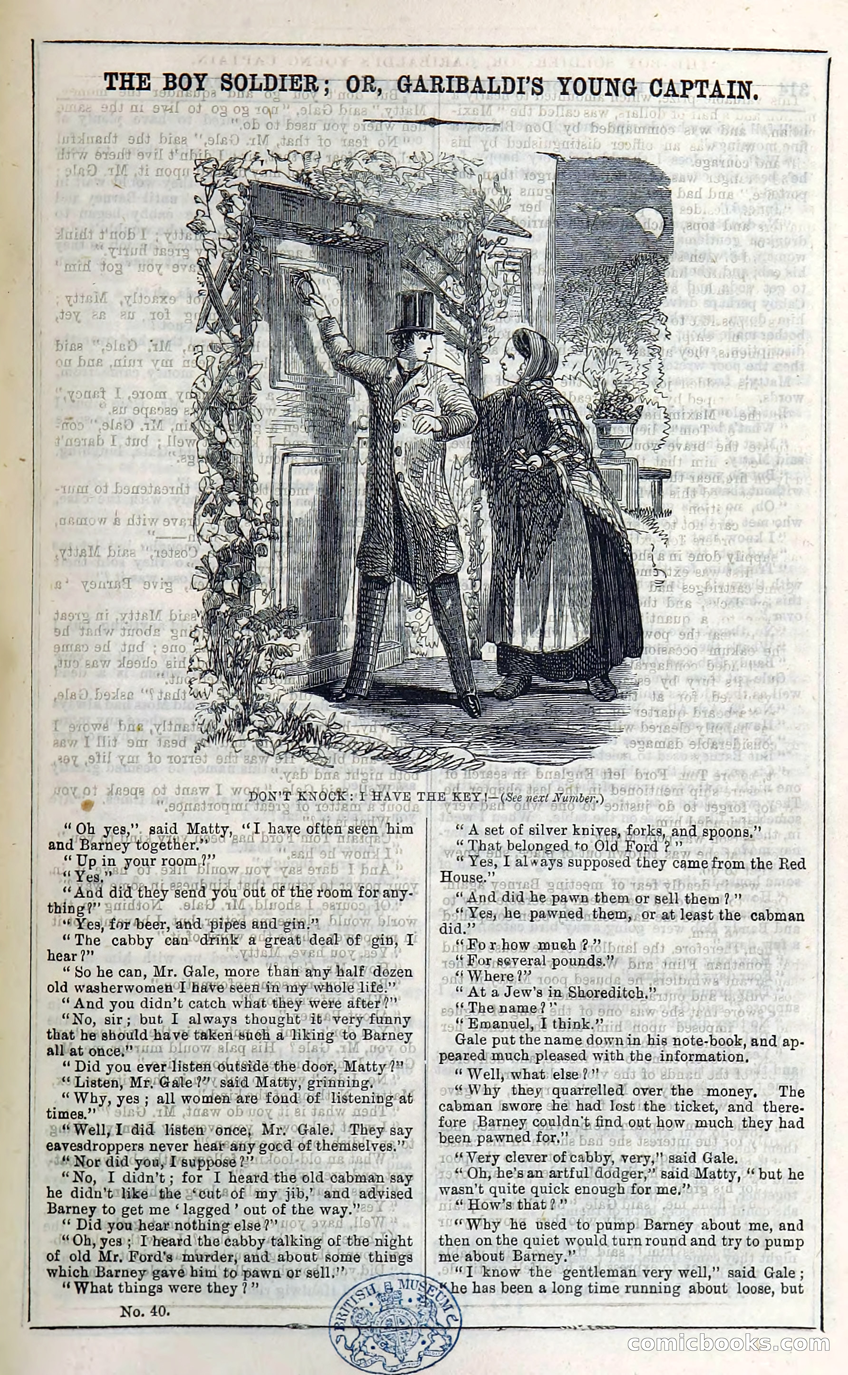 The Boy Soldier; Or, Garibaldi's Young Captain — page 319 of 390