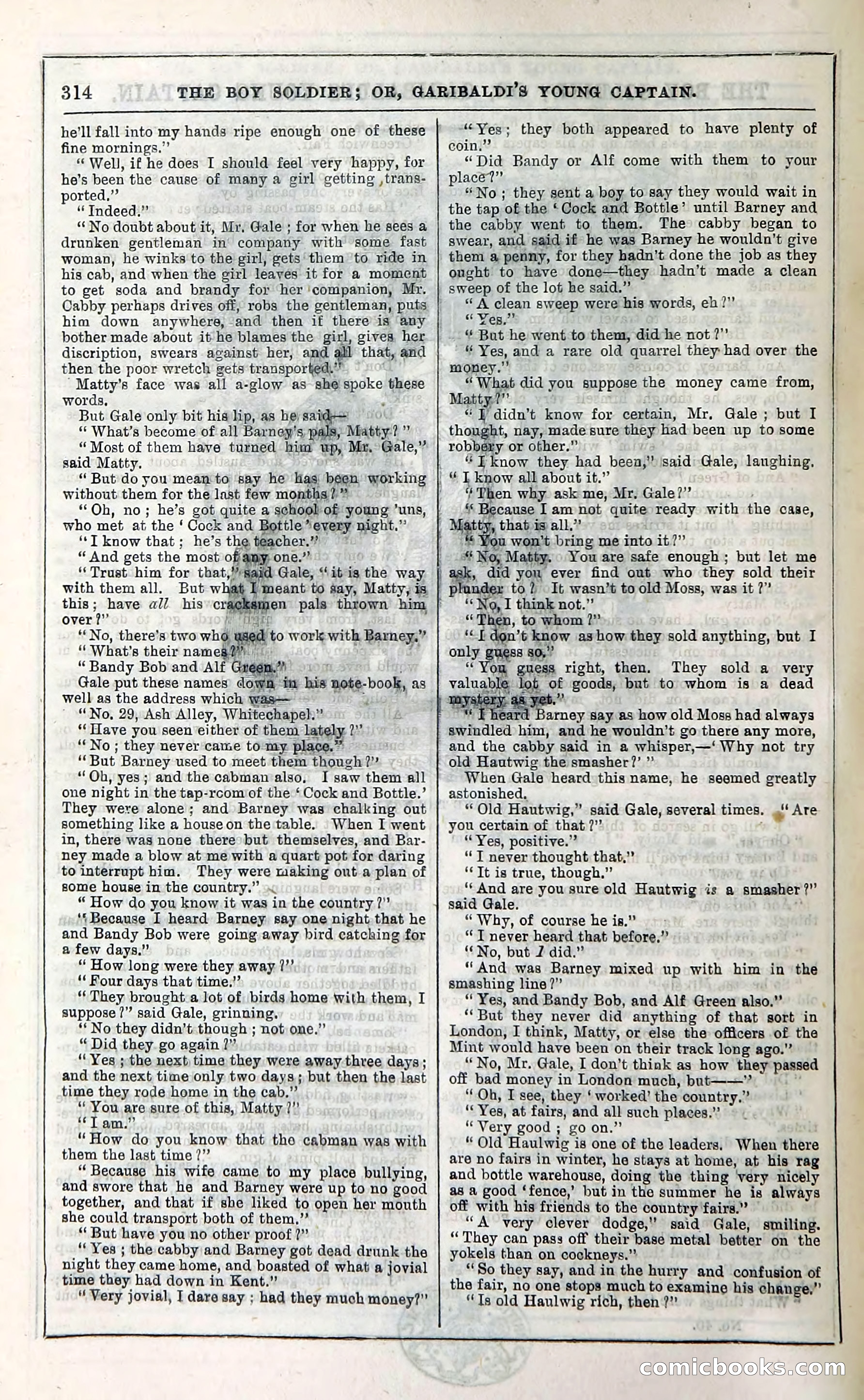 The Boy Soldier; Or, Garibaldi's Young Captain — page 320 of 390