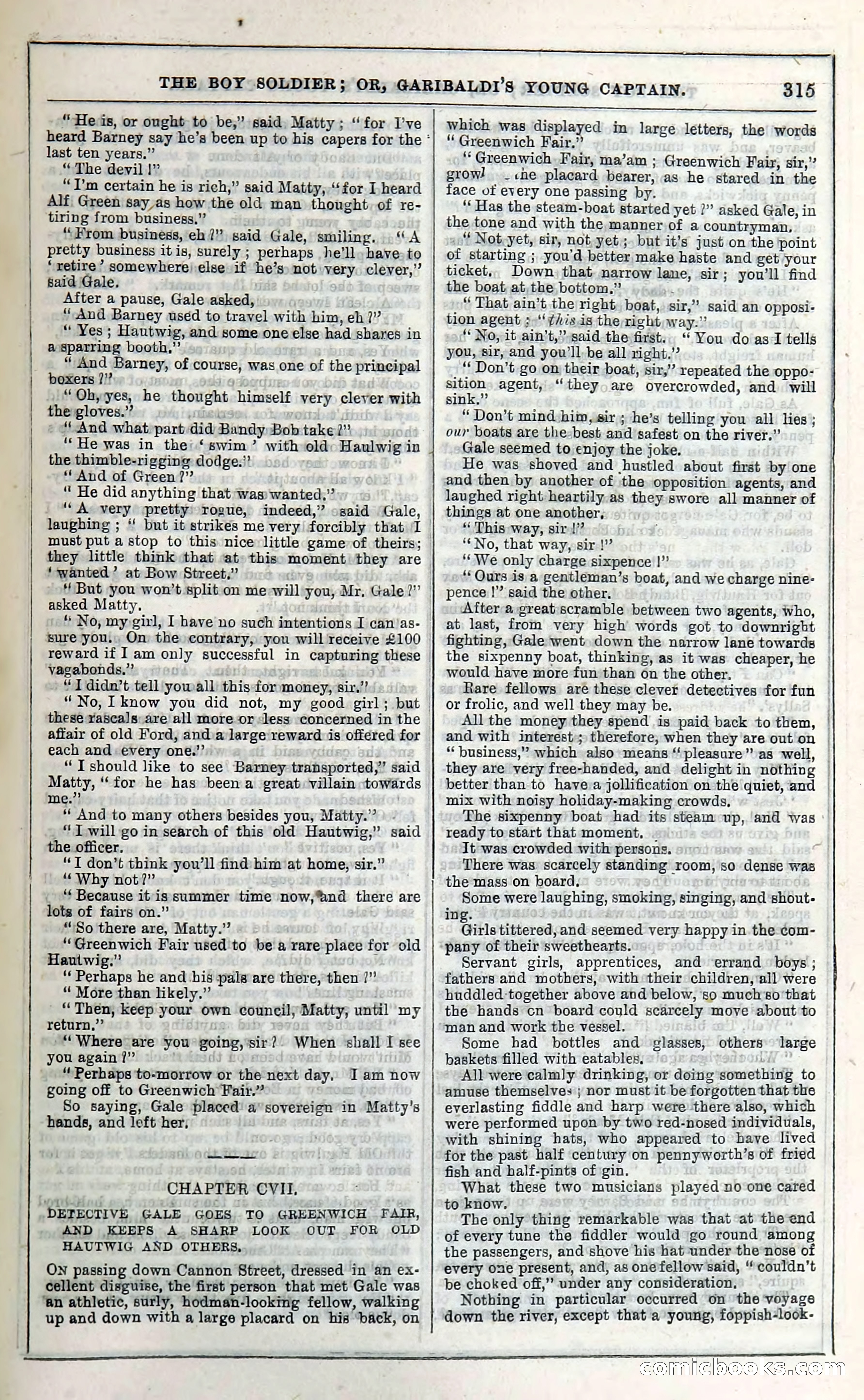 The Boy Soldier; Or, Garibaldi's Young Captain — page 321 of 390