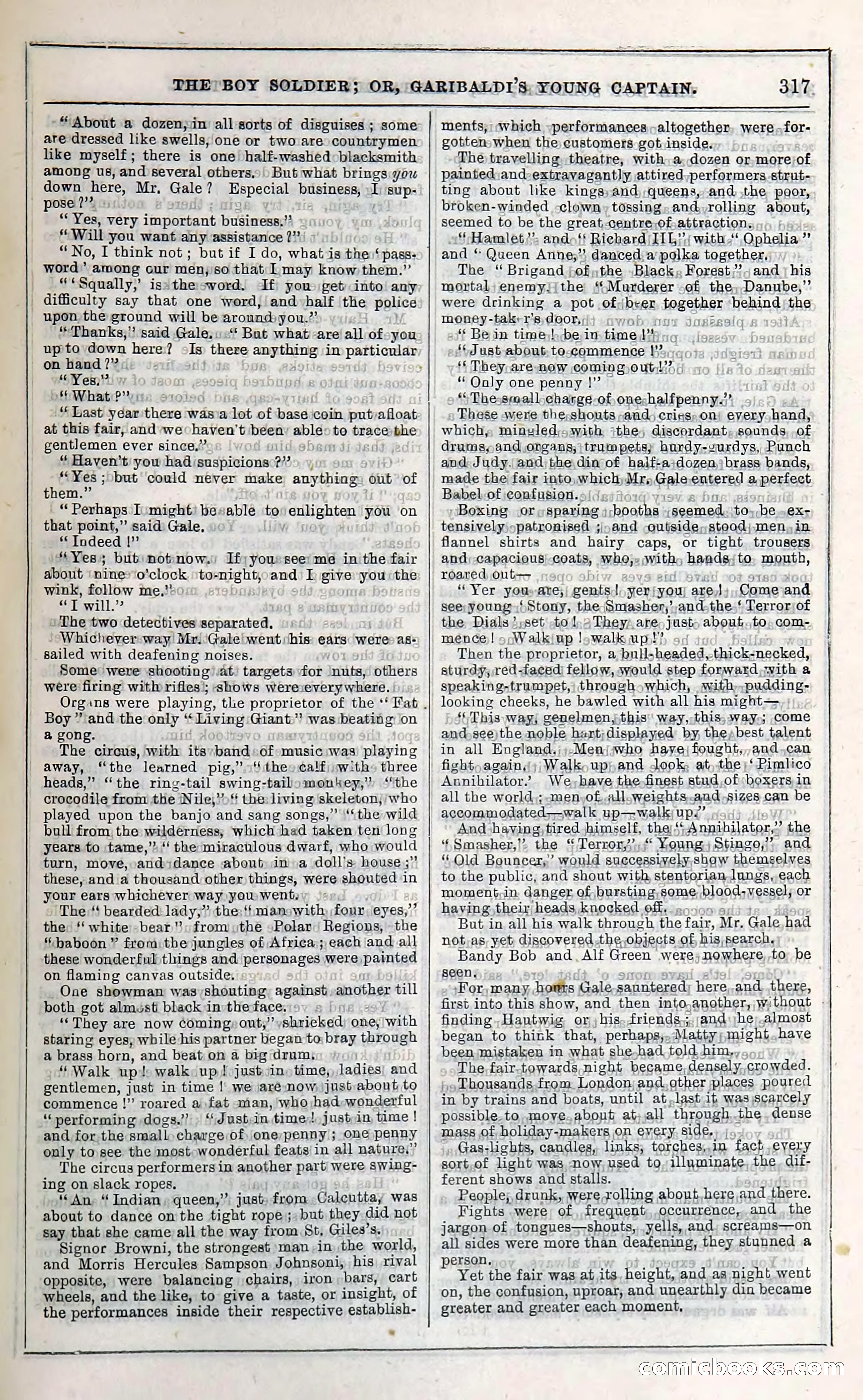 The Boy Soldier; Or, Garibaldi's Young Captain — page 323 of 390