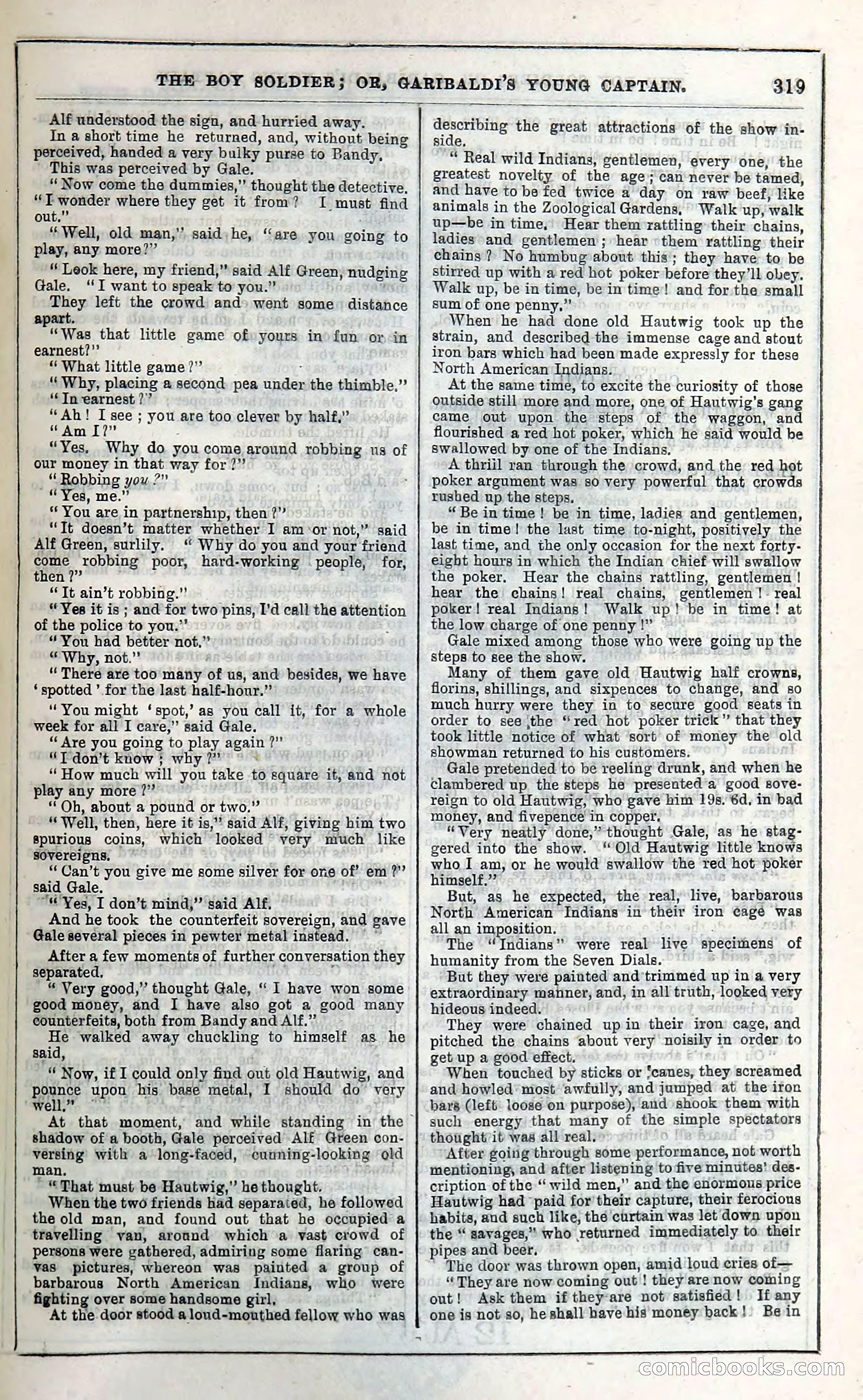 The Boy Soldier; Or, Garibaldi's Young Captain — page 325 of 390