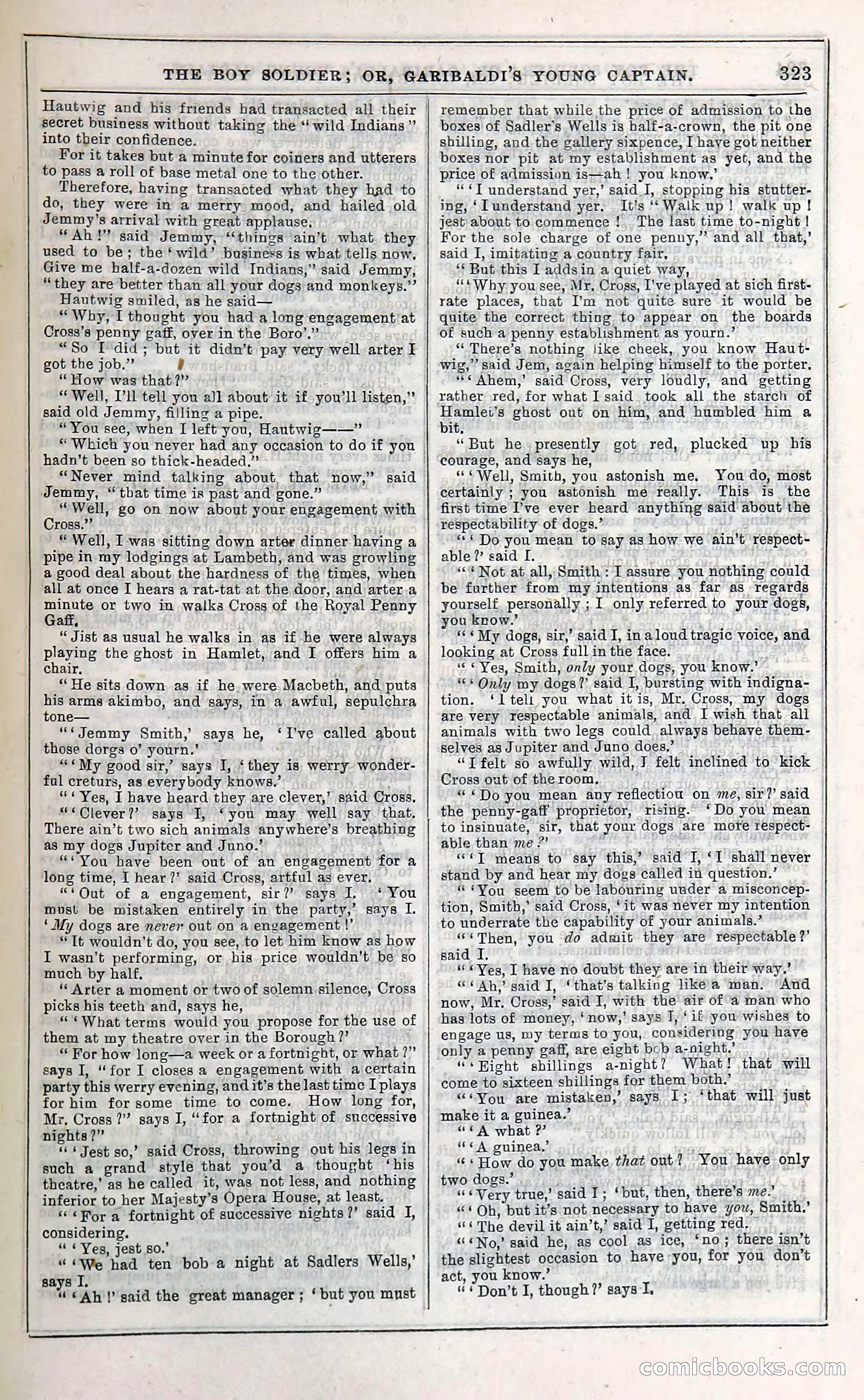 The Boy Soldier; Or, Garibaldi's Young Captain — page 329 of 390