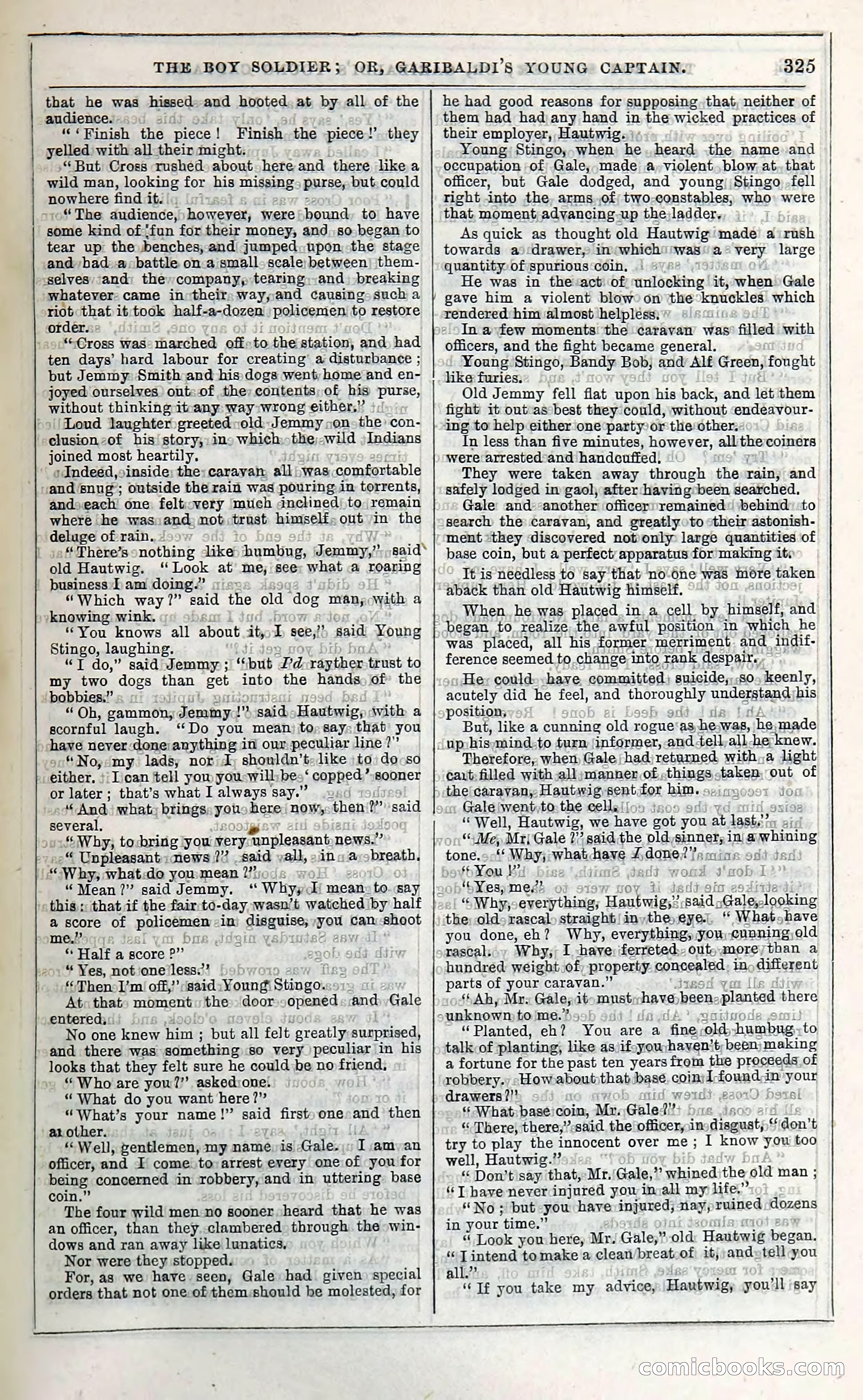 The Boy Soldier; Or, Garibaldi's Young Captain — page 331 of 390