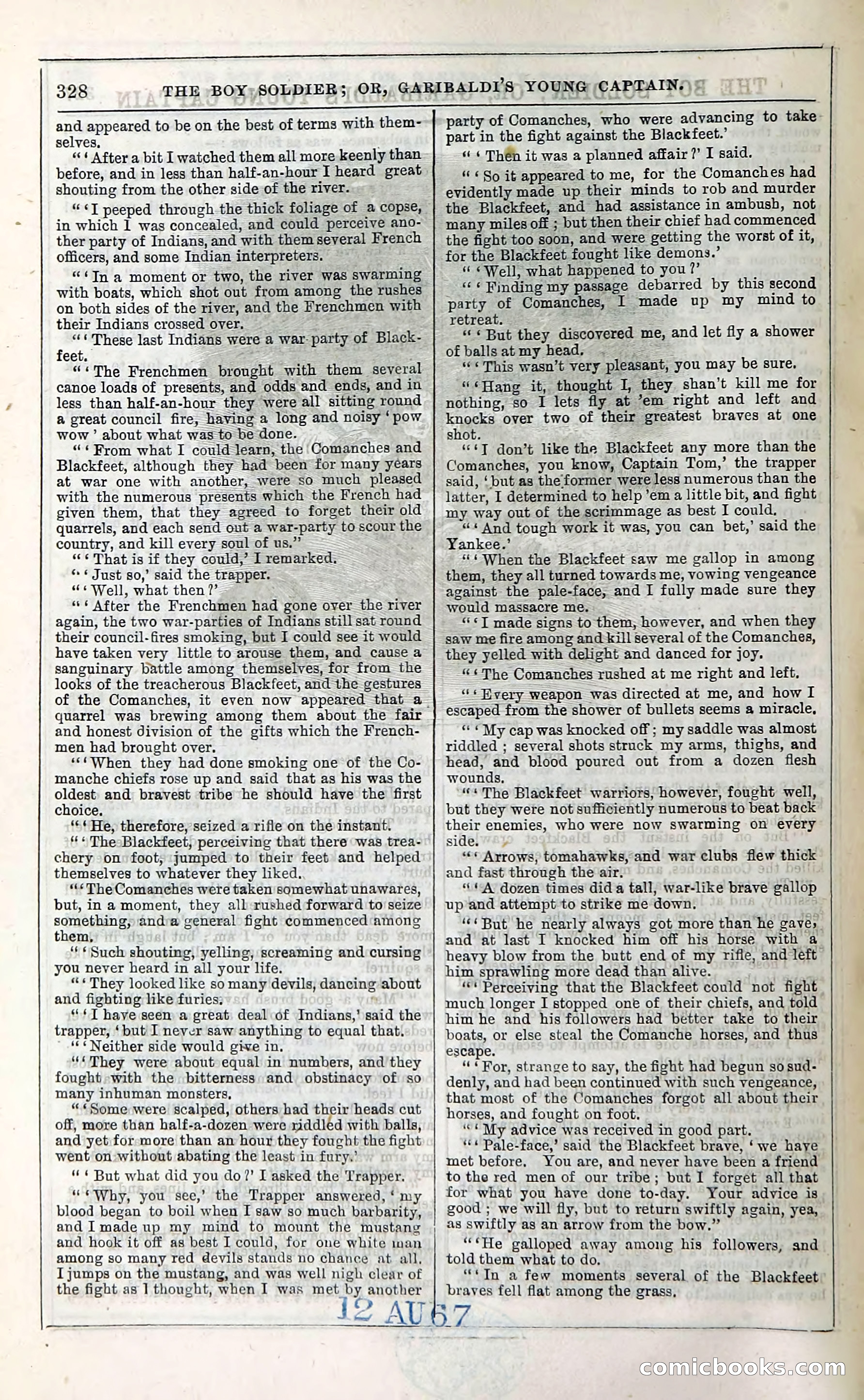 The Boy Soldier; Or, Garibaldi's Young Captain — page 334 of 390