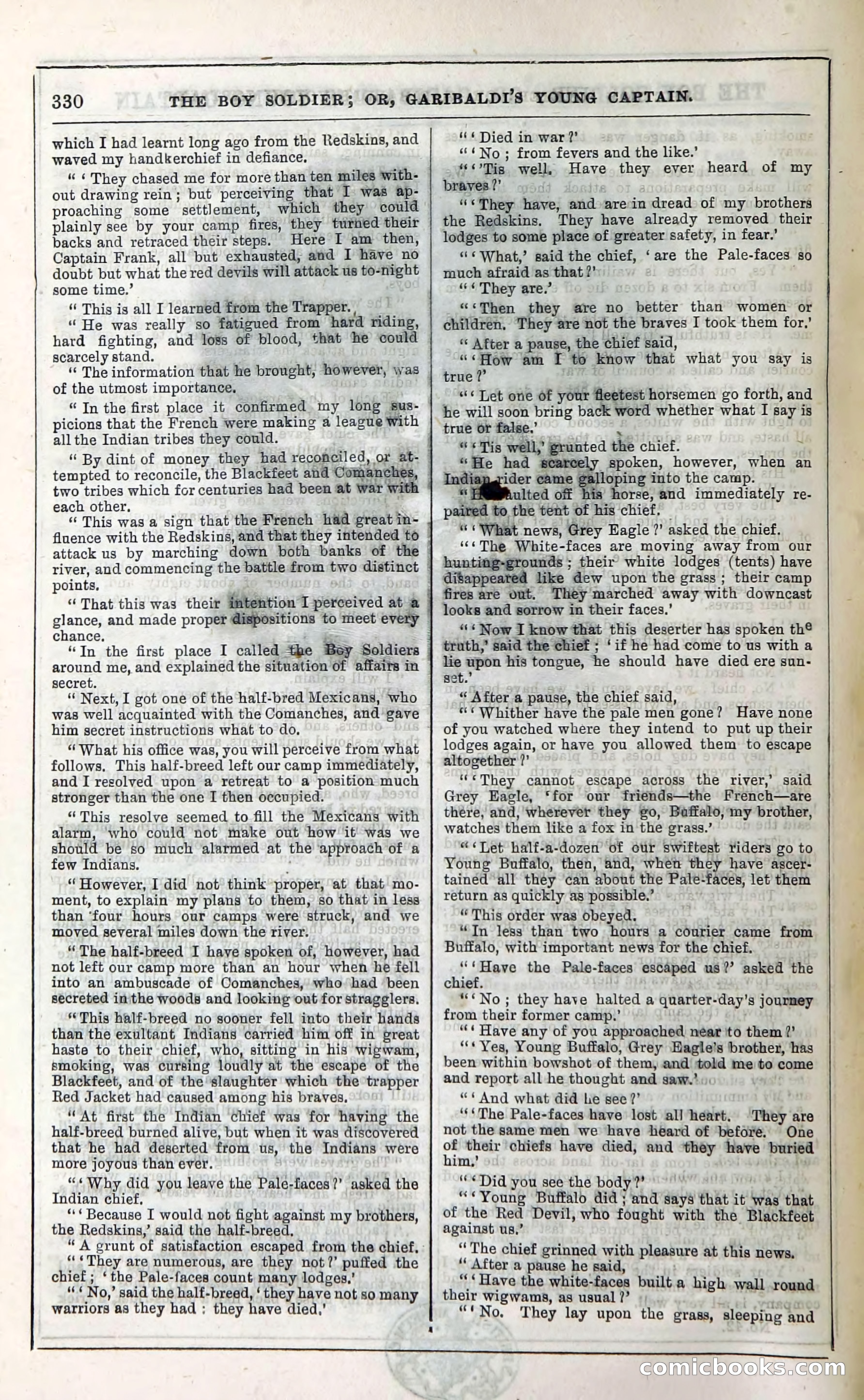The Boy Soldier; Or, Garibaldi's Young Captain — page 336 of 390