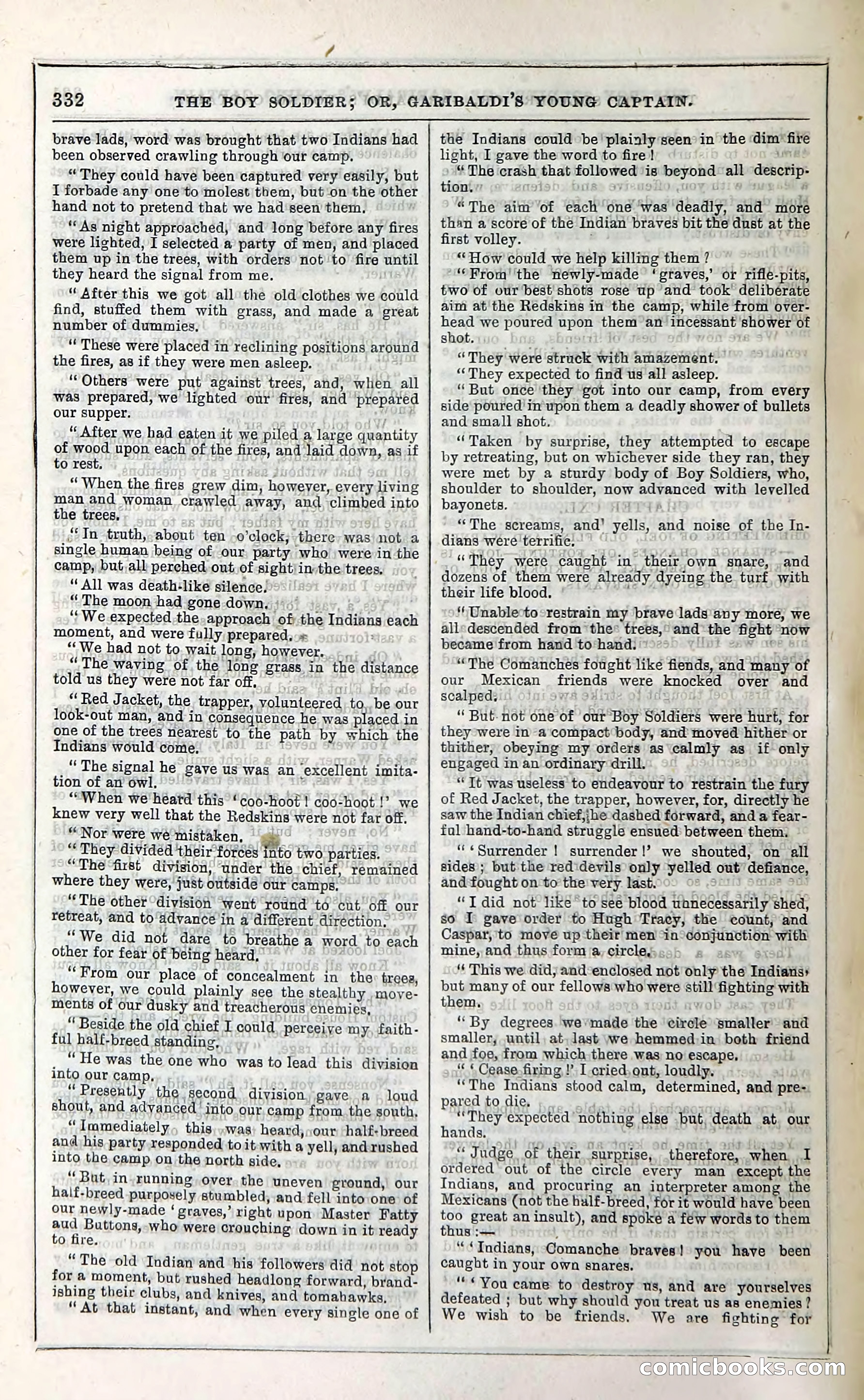 The Boy Soldier; Or, Garibaldi's Young Captain — page 338 of 390