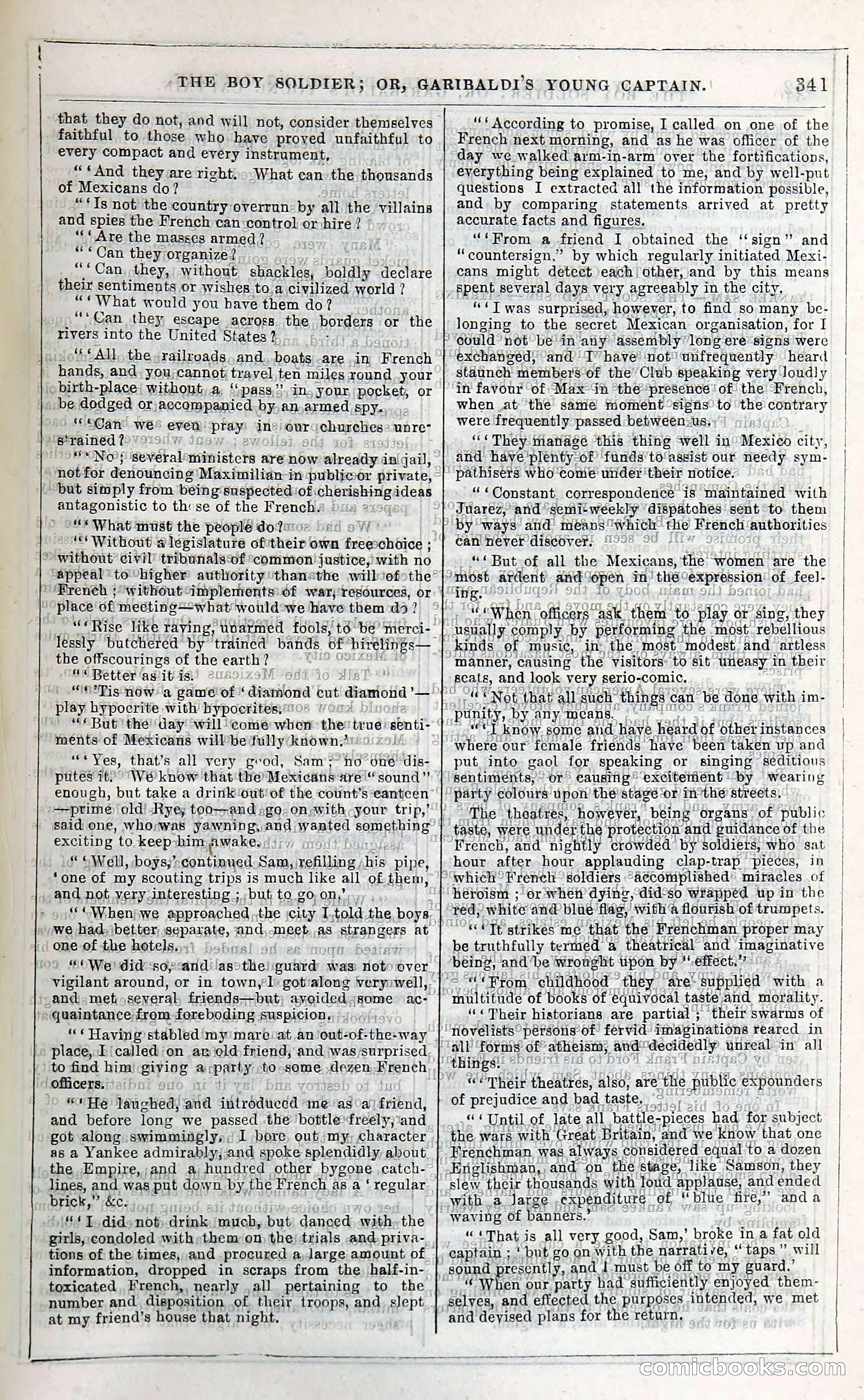 The Boy Soldier; Or, Garibaldi's Young Captain — page 347 of 390