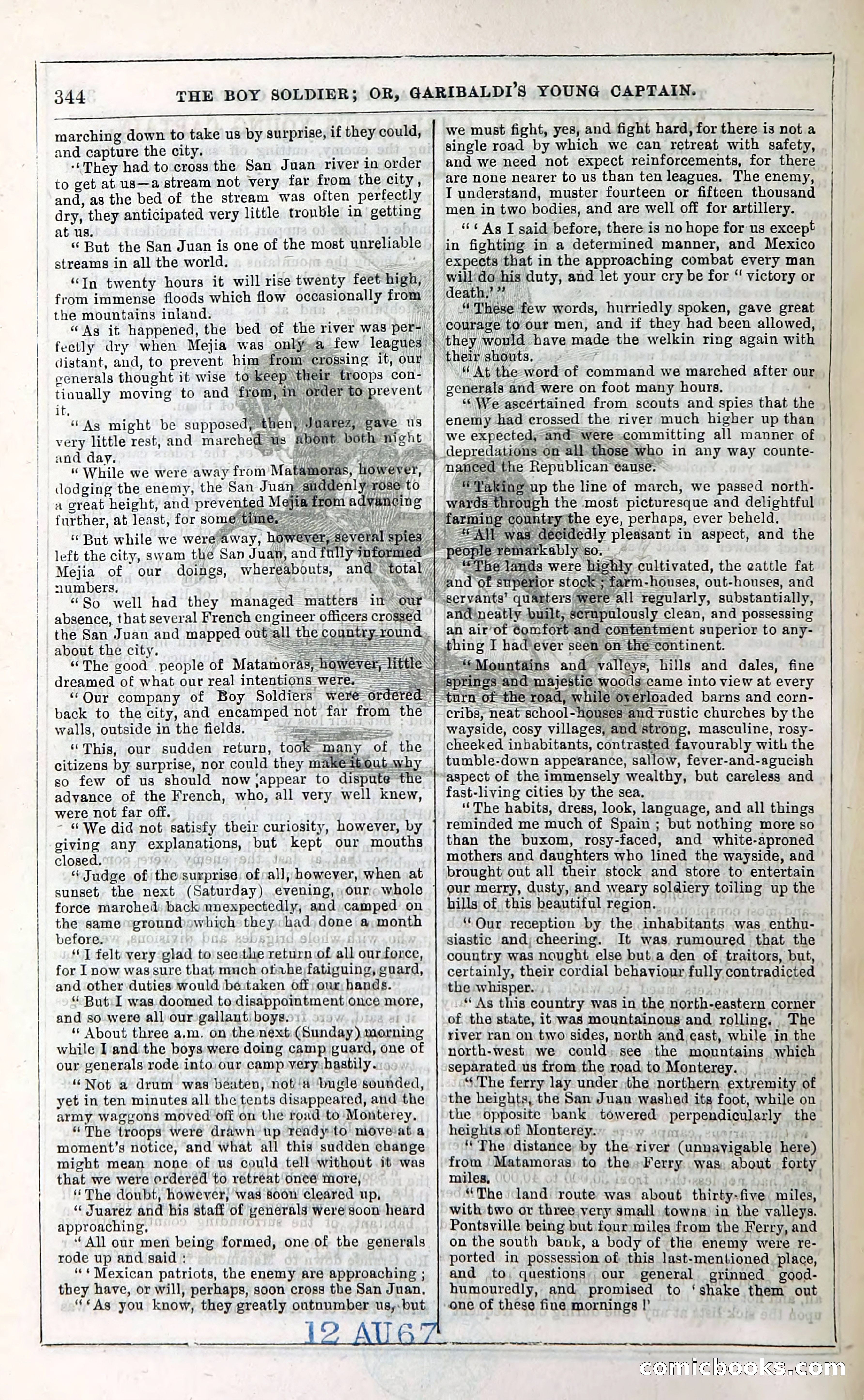 The Boy Soldier; Or, Garibaldi's Young Captain — page 350 of 390