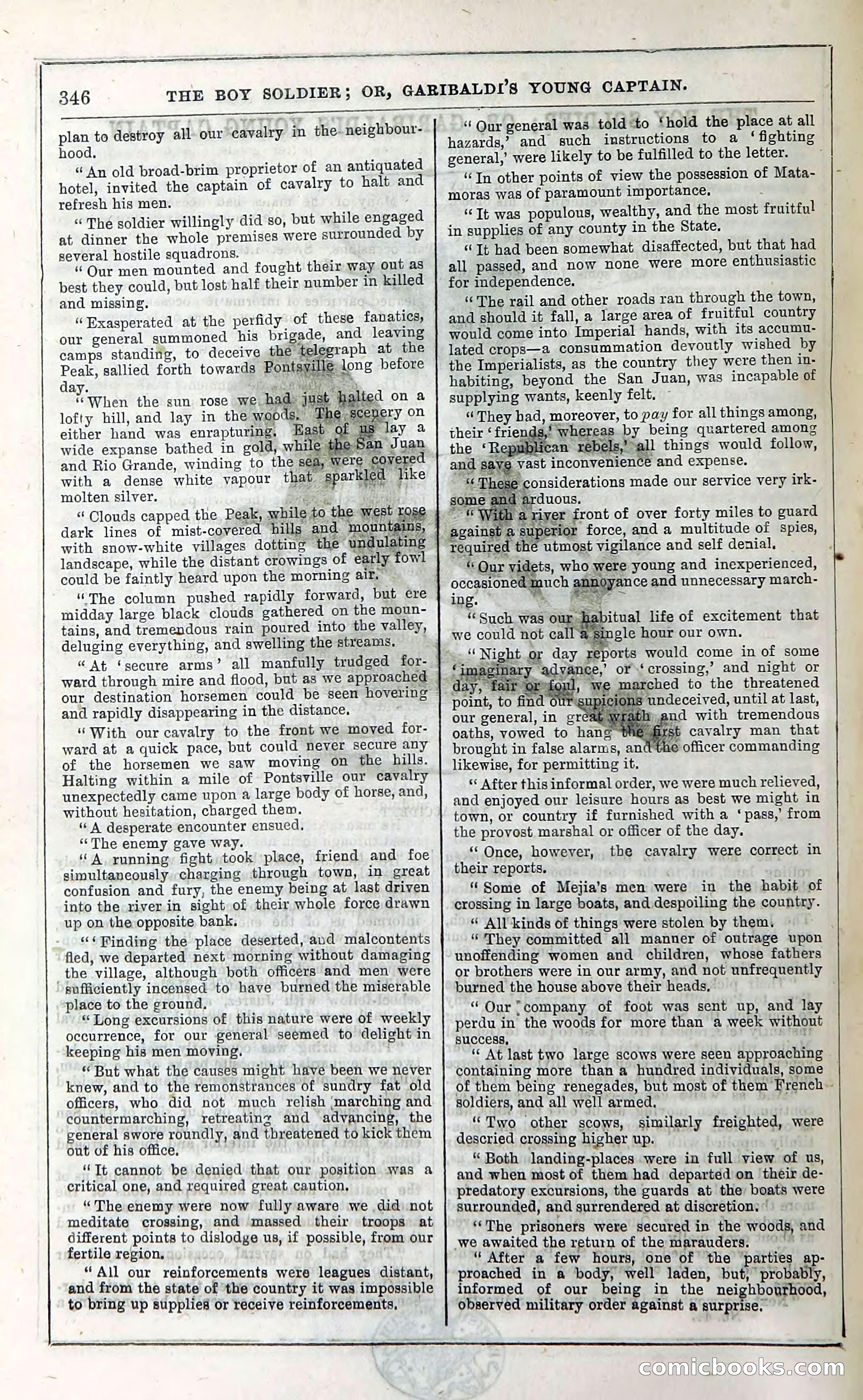The Boy Soldier; Or, Garibaldi's Young Captain — page 352 of 390