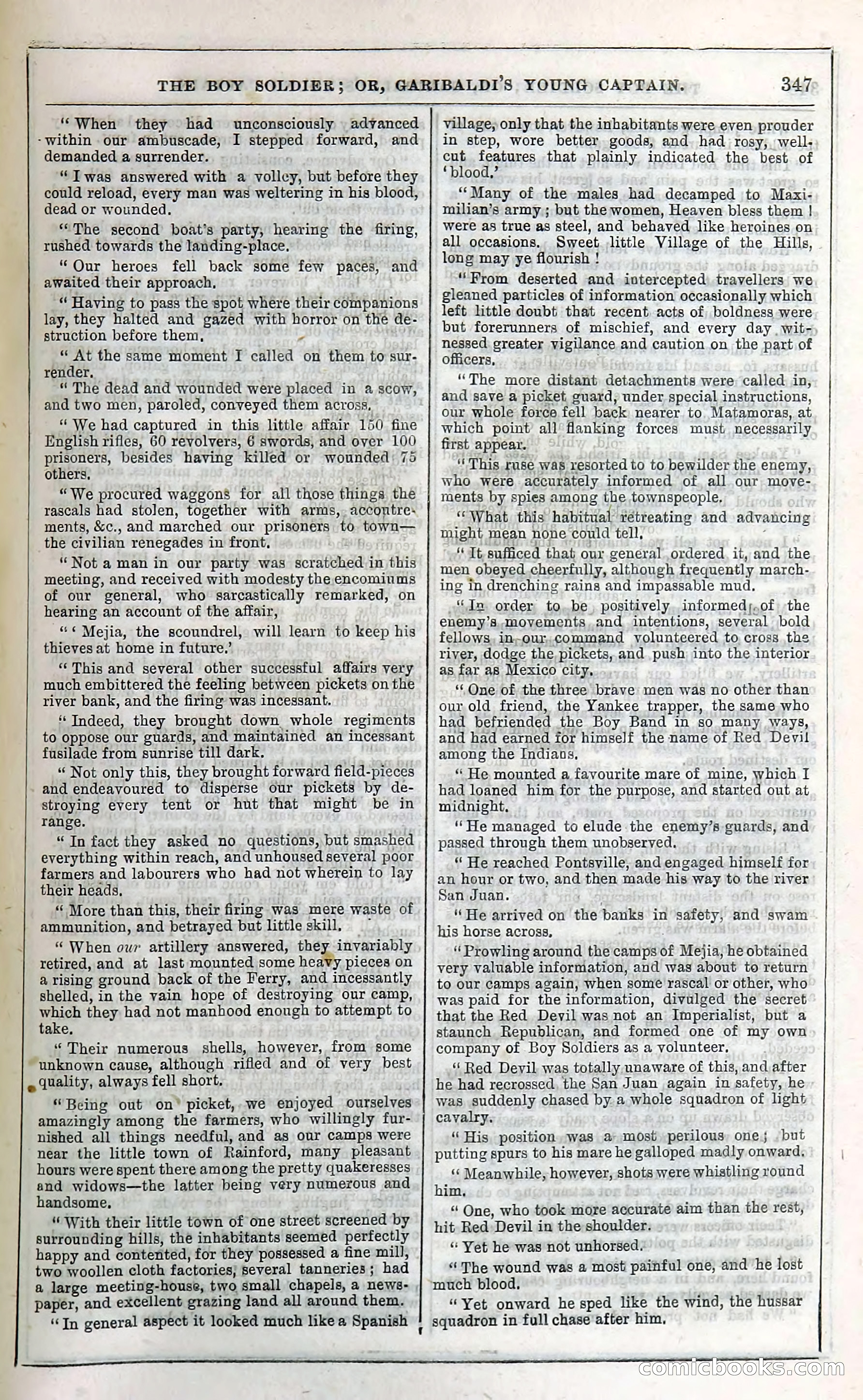The Boy Soldier; Or, Garibaldi's Young Captain — page 353 of 390