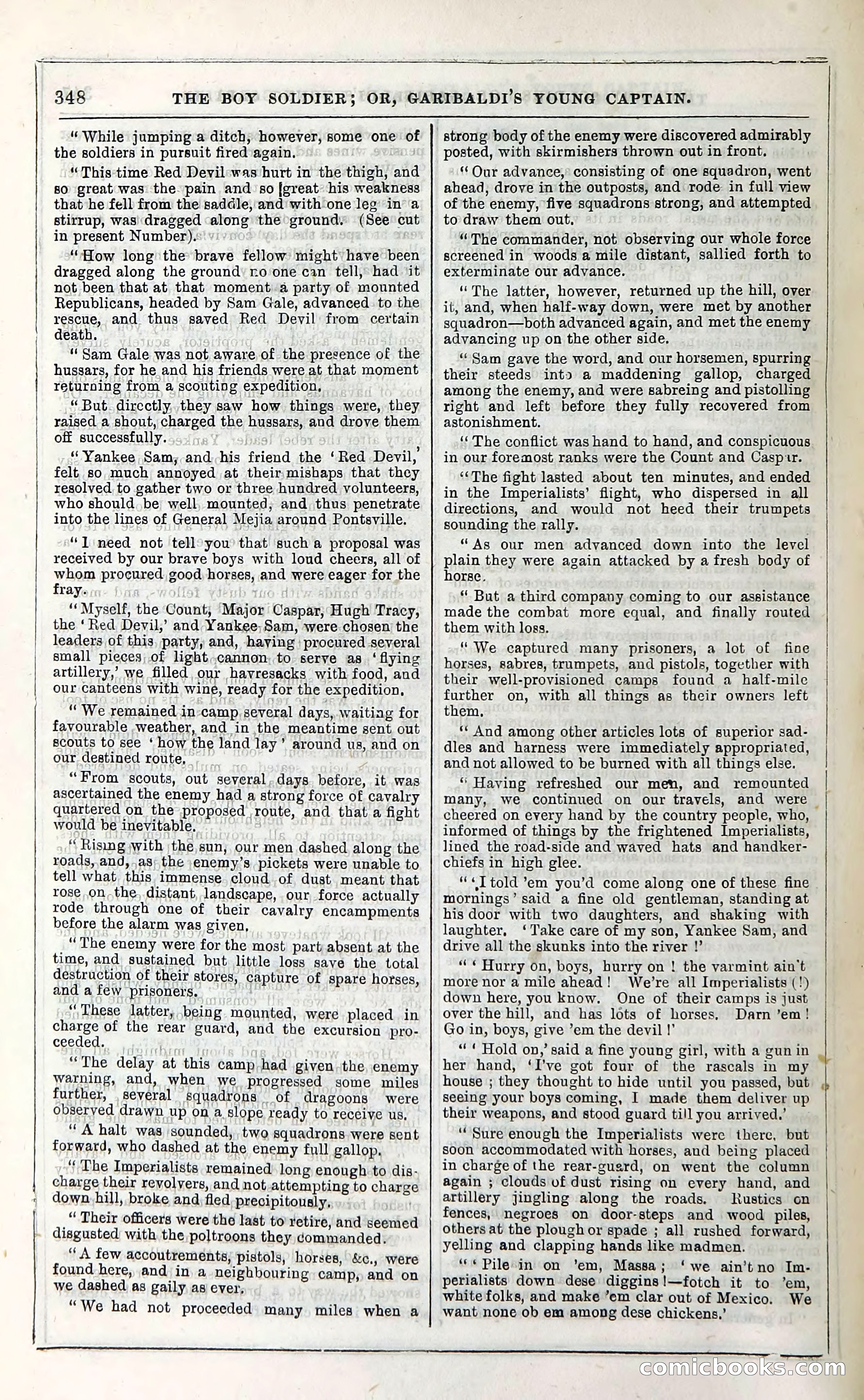 The Boy Soldier; Or, Garibaldi's Young Captain — page 354 of 390