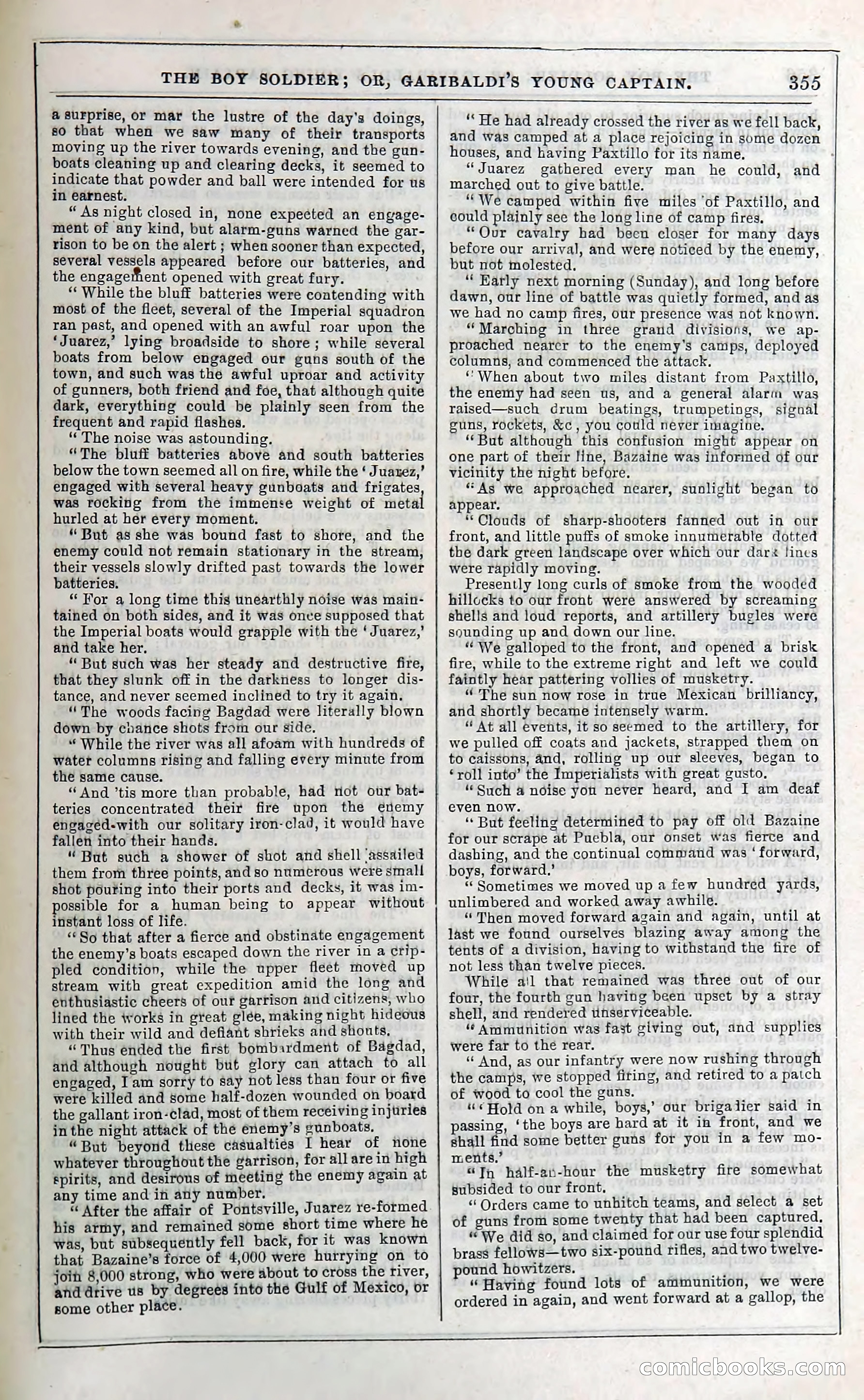The Boy Soldier; Or, Garibaldi's Young Captain — page 361 of 390