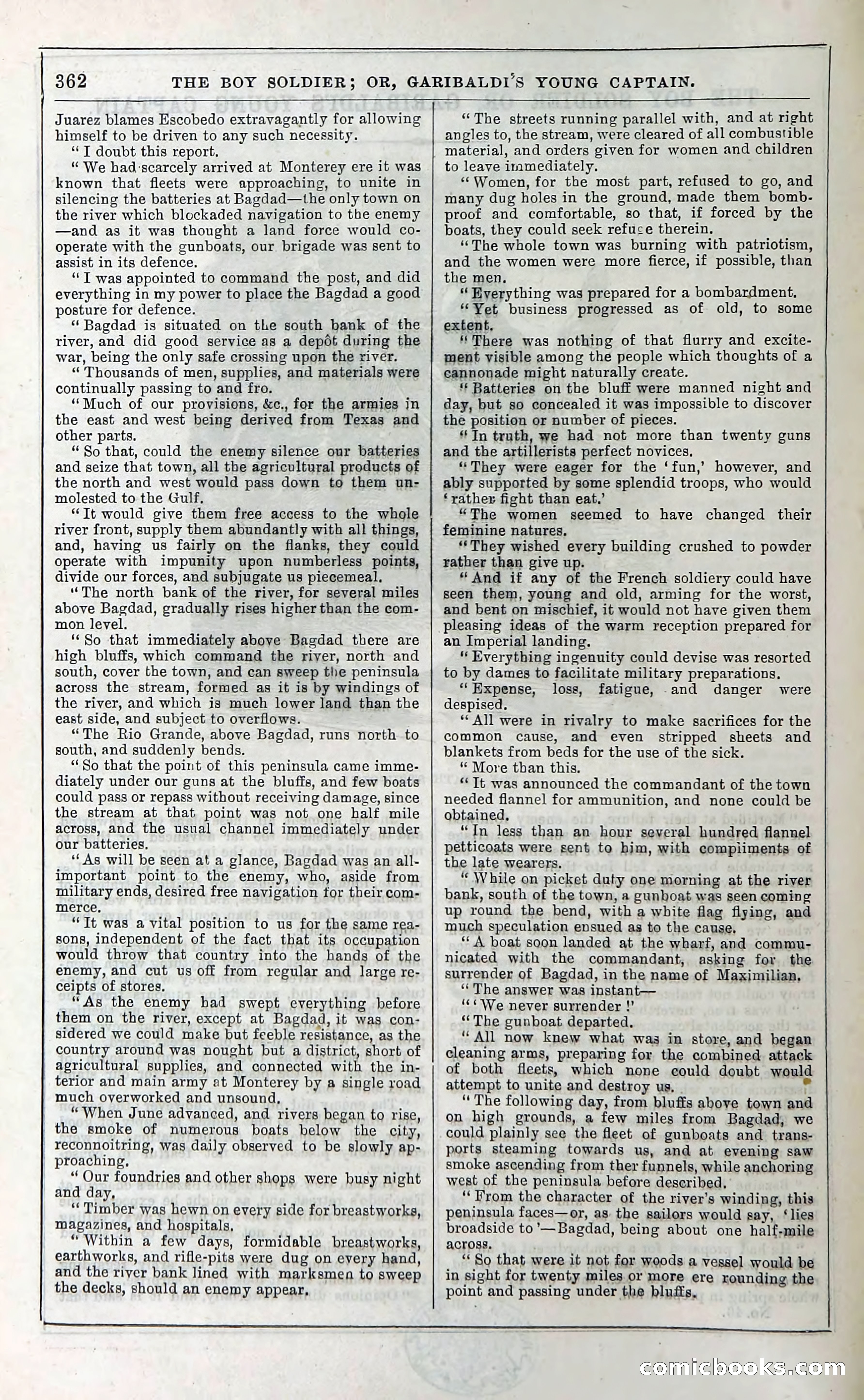 The Boy Soldier; Or, Garibaldi's Young Captain — page 368 of 390