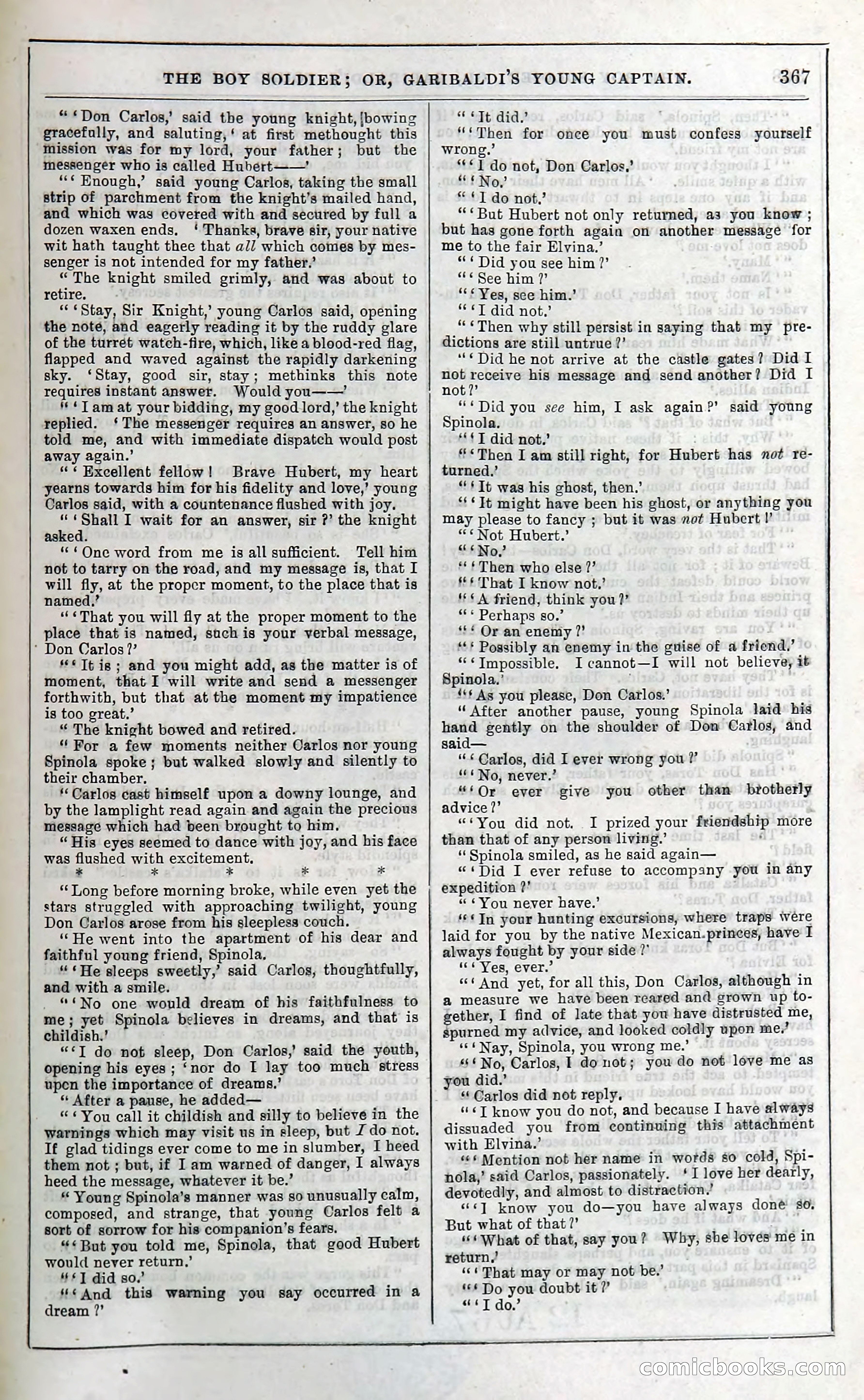 The Boy Soldier; Or, Garibaldi's Young Captain — page 373 of 390