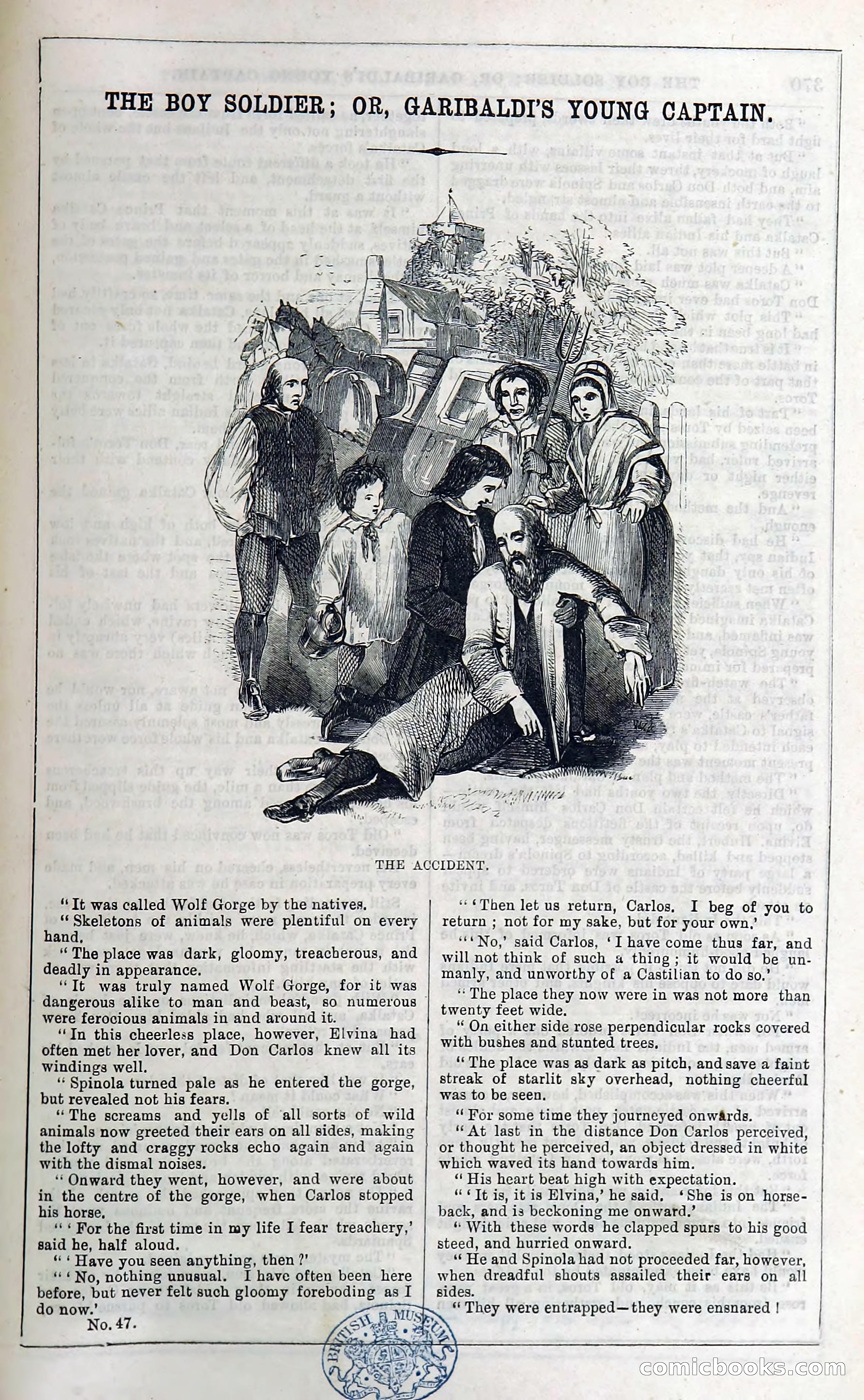 The Boy Soldier; Or, Garibaldi's Young Captain — page 375 of 390