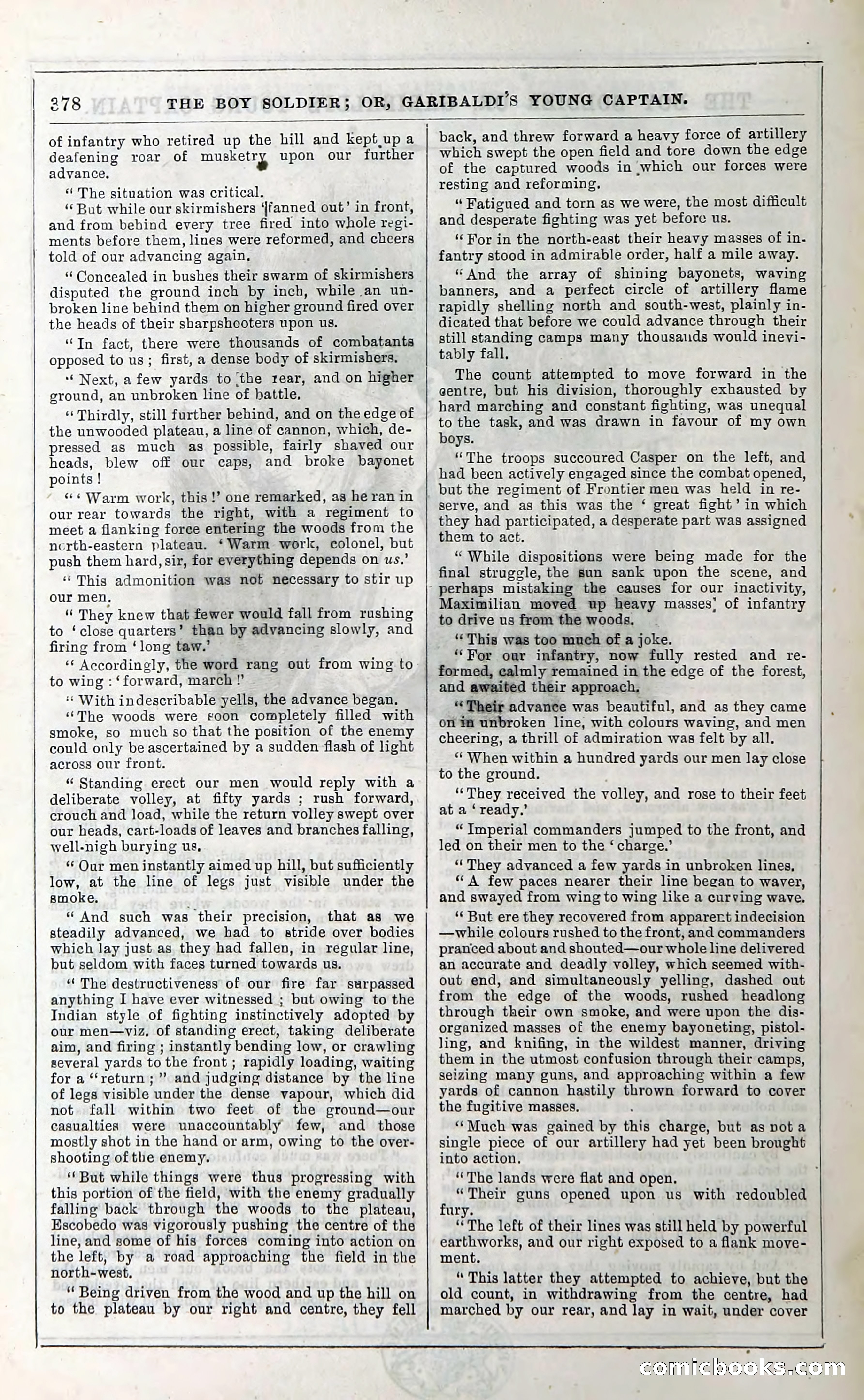 The Boy Soldier; Or, Garibaldi's Young Captain — page 384 of 390